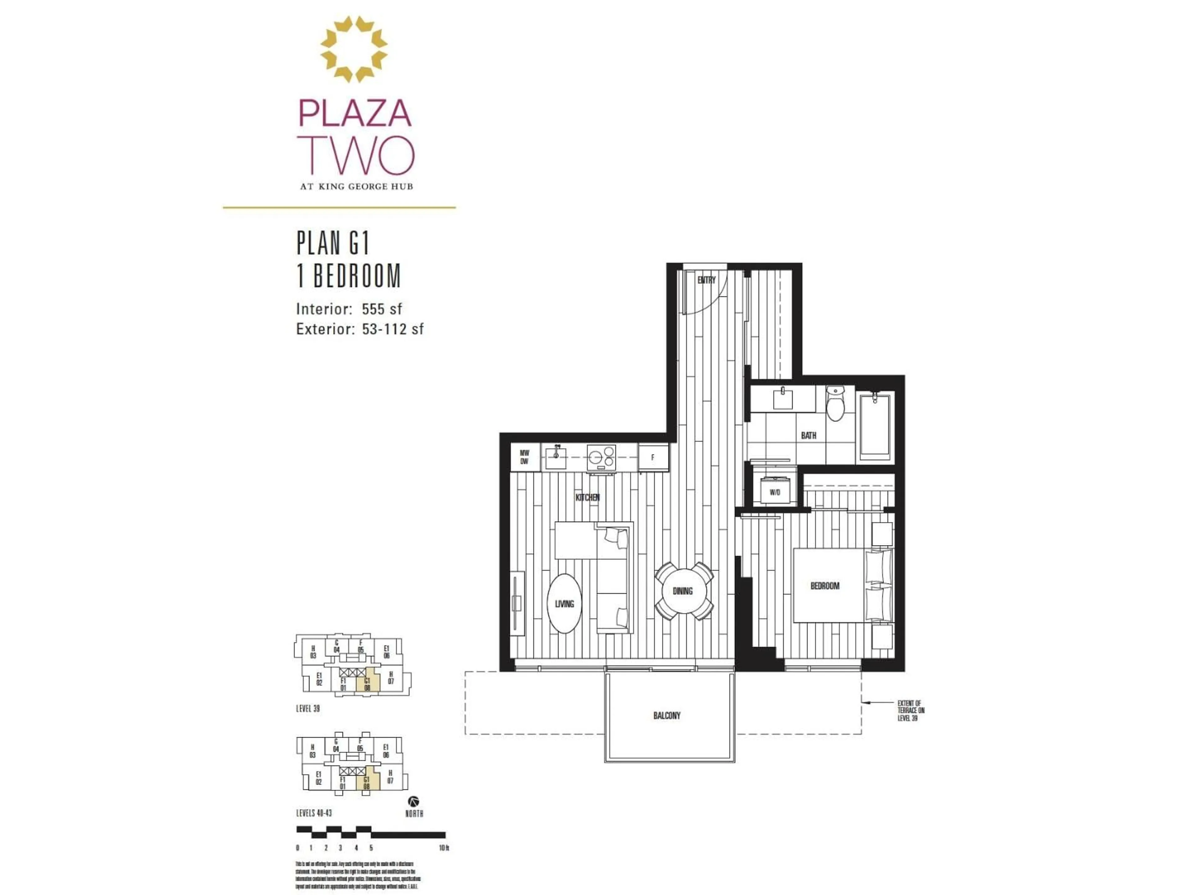 Floor plan for 4208 - 13745 GEORGE JUNCTION, Surrey British Columbia V3T4Y3