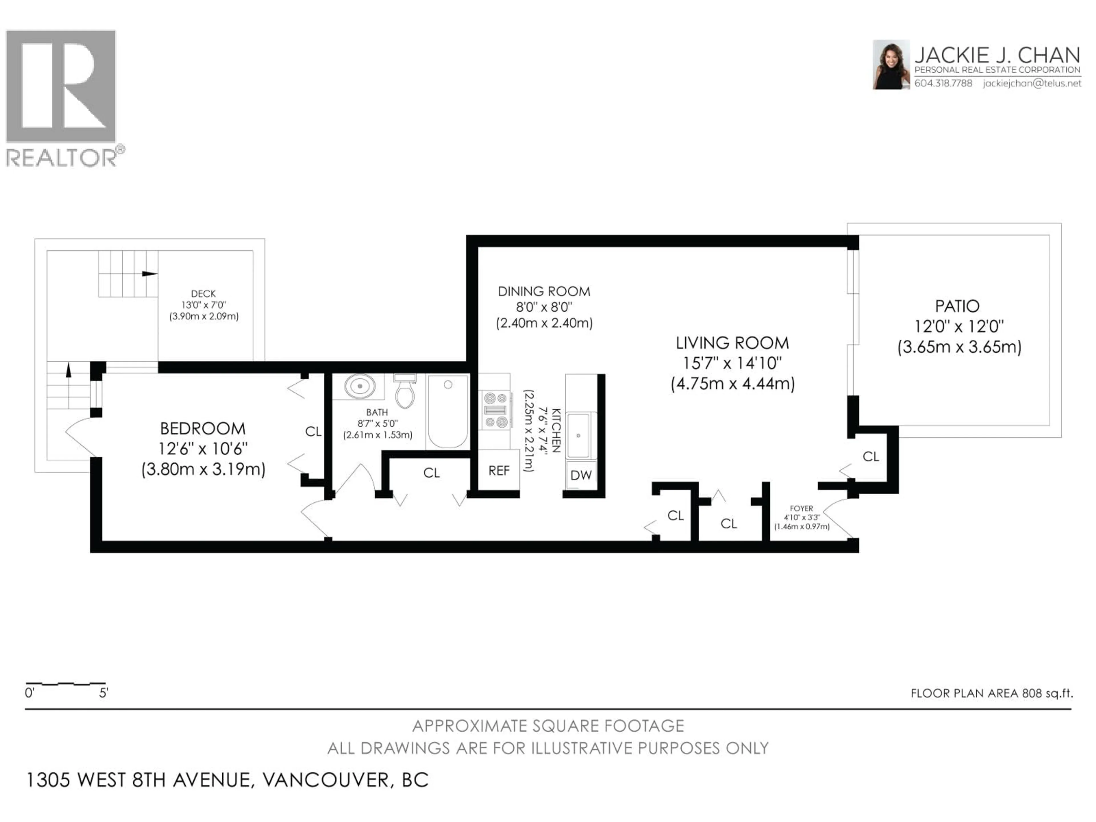 Floor plan for 1305 8TH AVENUE, Vancouver British Columbia V6H3W4
