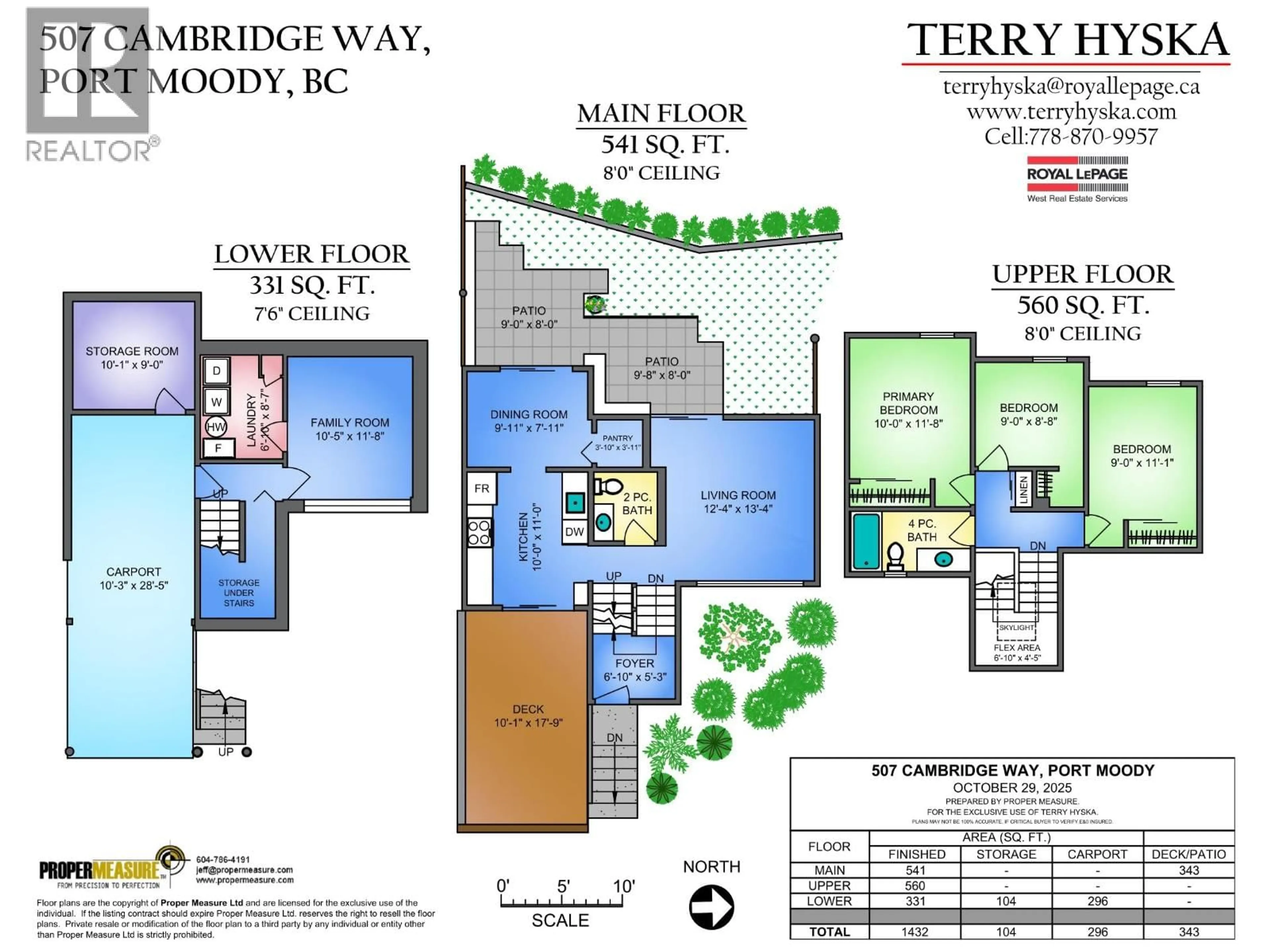Floor plan for 507 CAMBRIDGE WAY, Port Moody British Columbia V3H3V1