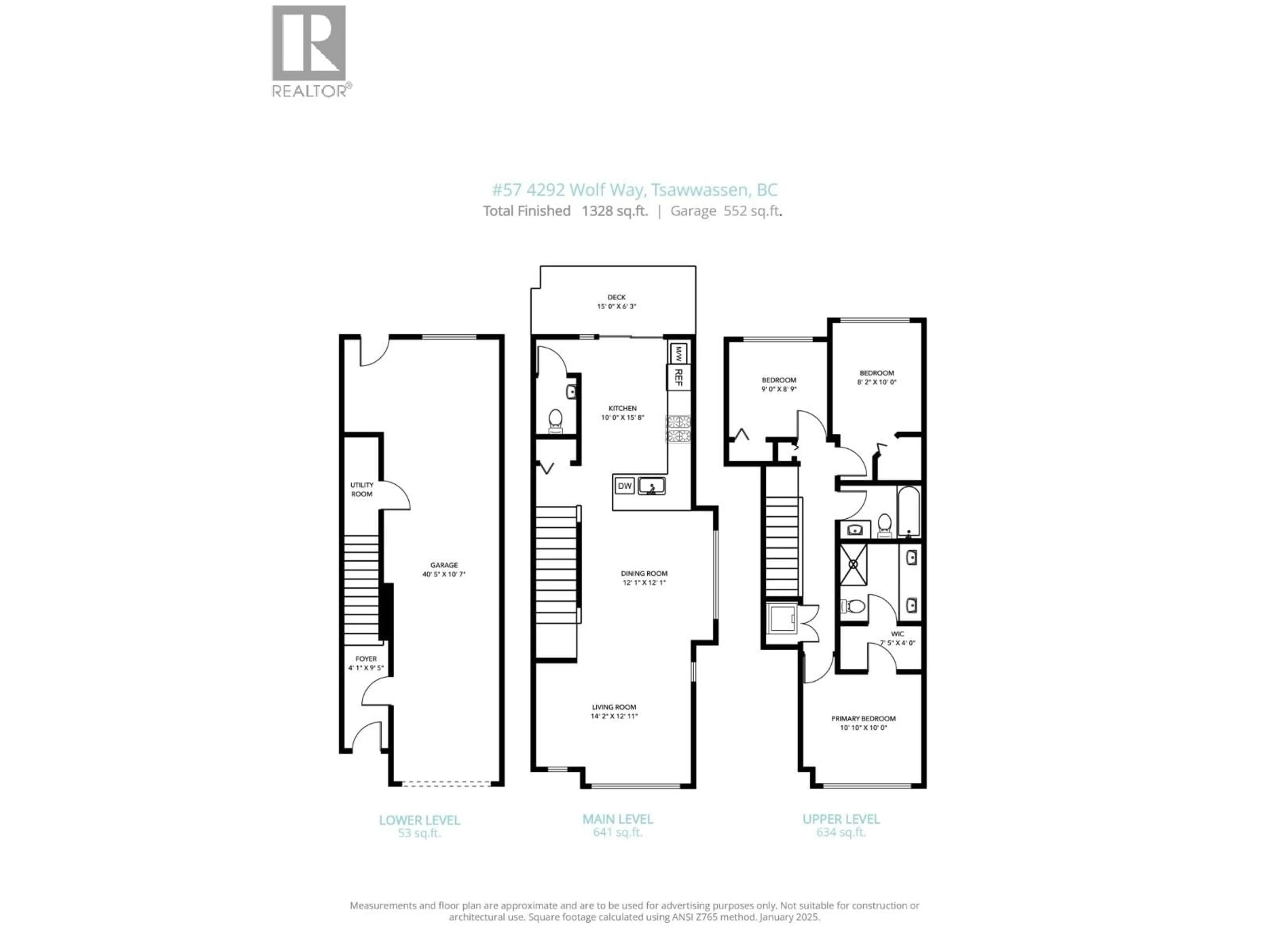 Floor plan for 57 - 4292 WOLF WAY, Tsawwassen British Columbia V4M0E1