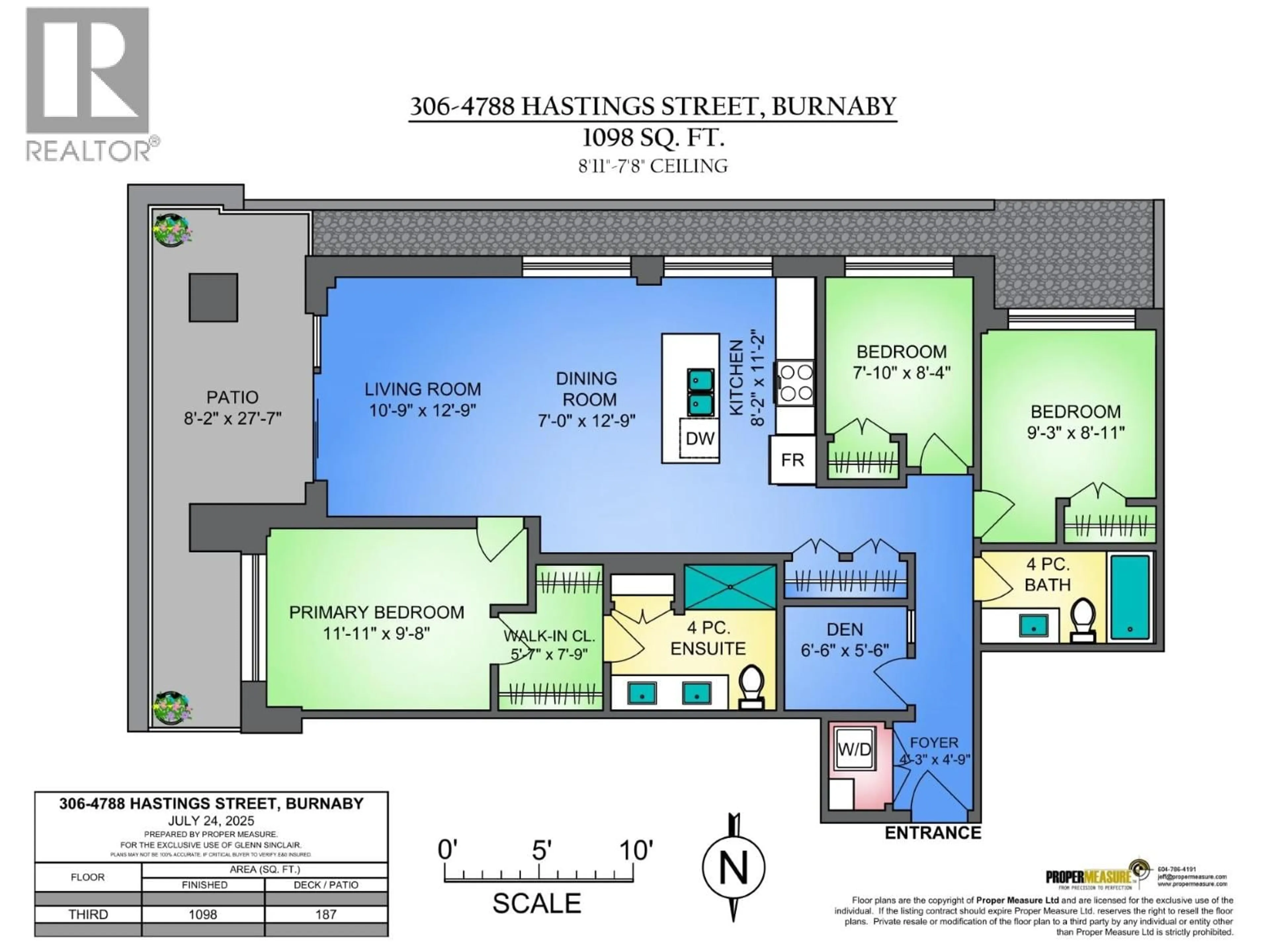 Floor plan for 306 - 4788 HASTINGS STREET, Burnaby British Columbia V5C0P3