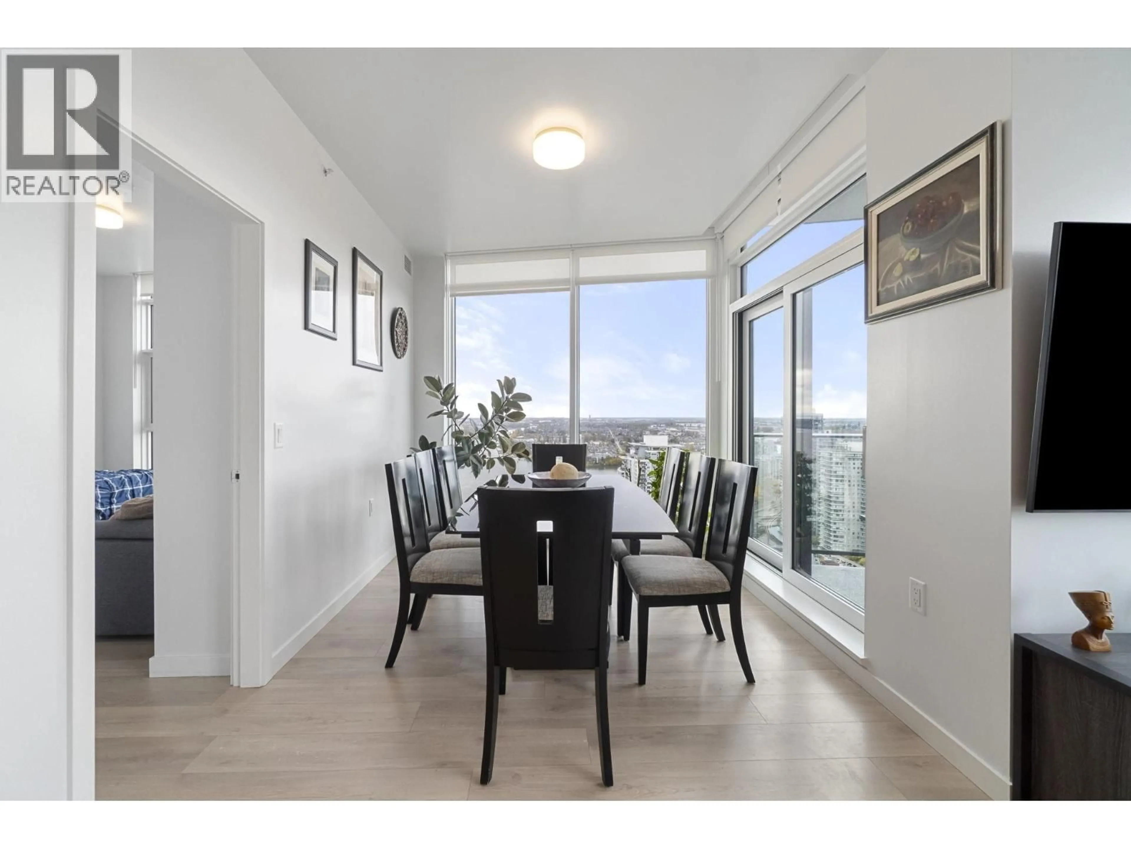 Dining room, wood/laminate floor for 3503 - 680 QUAYSIDE DRIVE, New Westminster British Columbia V3M0P2