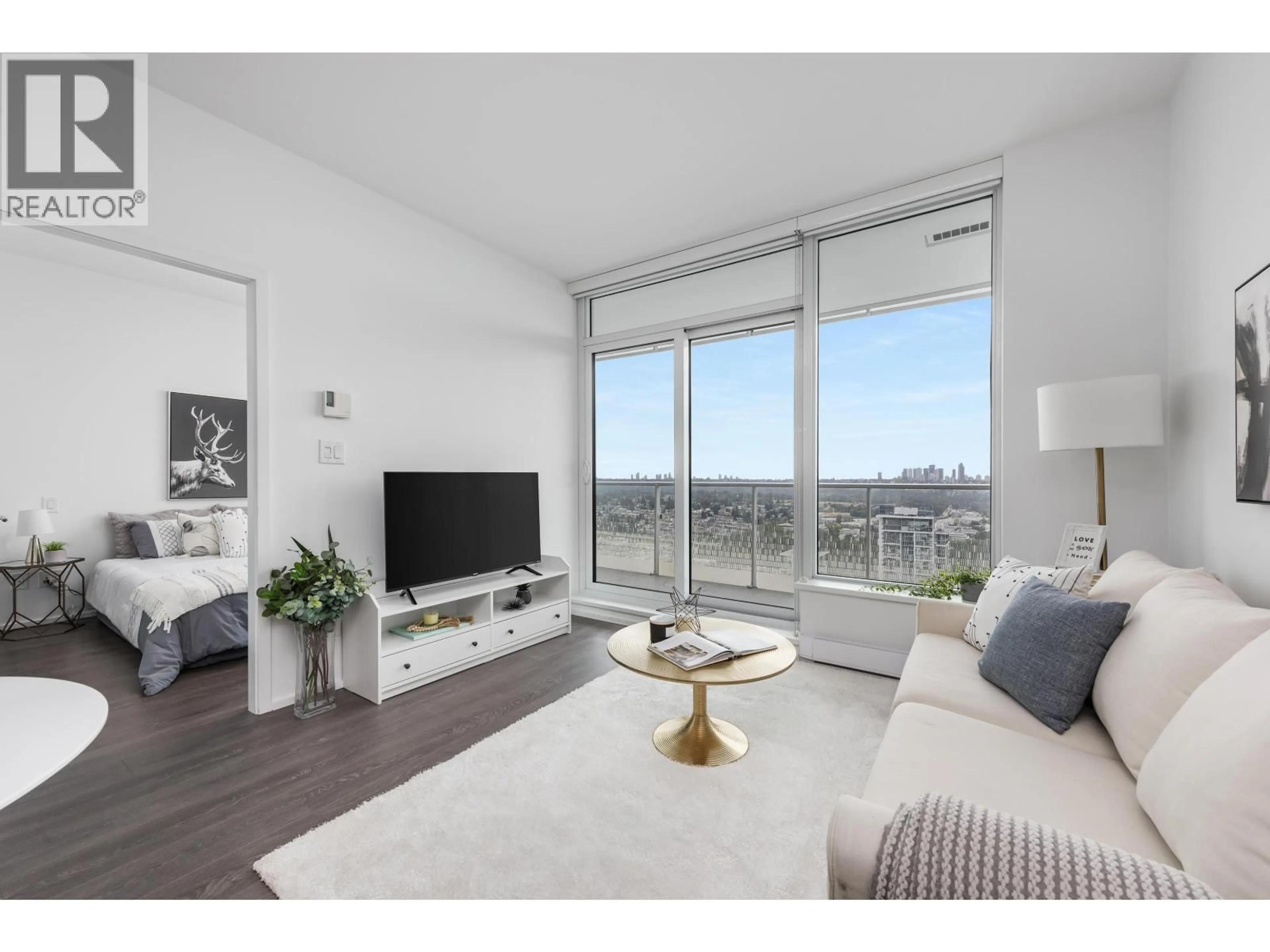 Living room with furniture, unknown for 3603 - 4650 BRENTWOOD BOULEVARD, Burnaby British Columbia V5C0M3