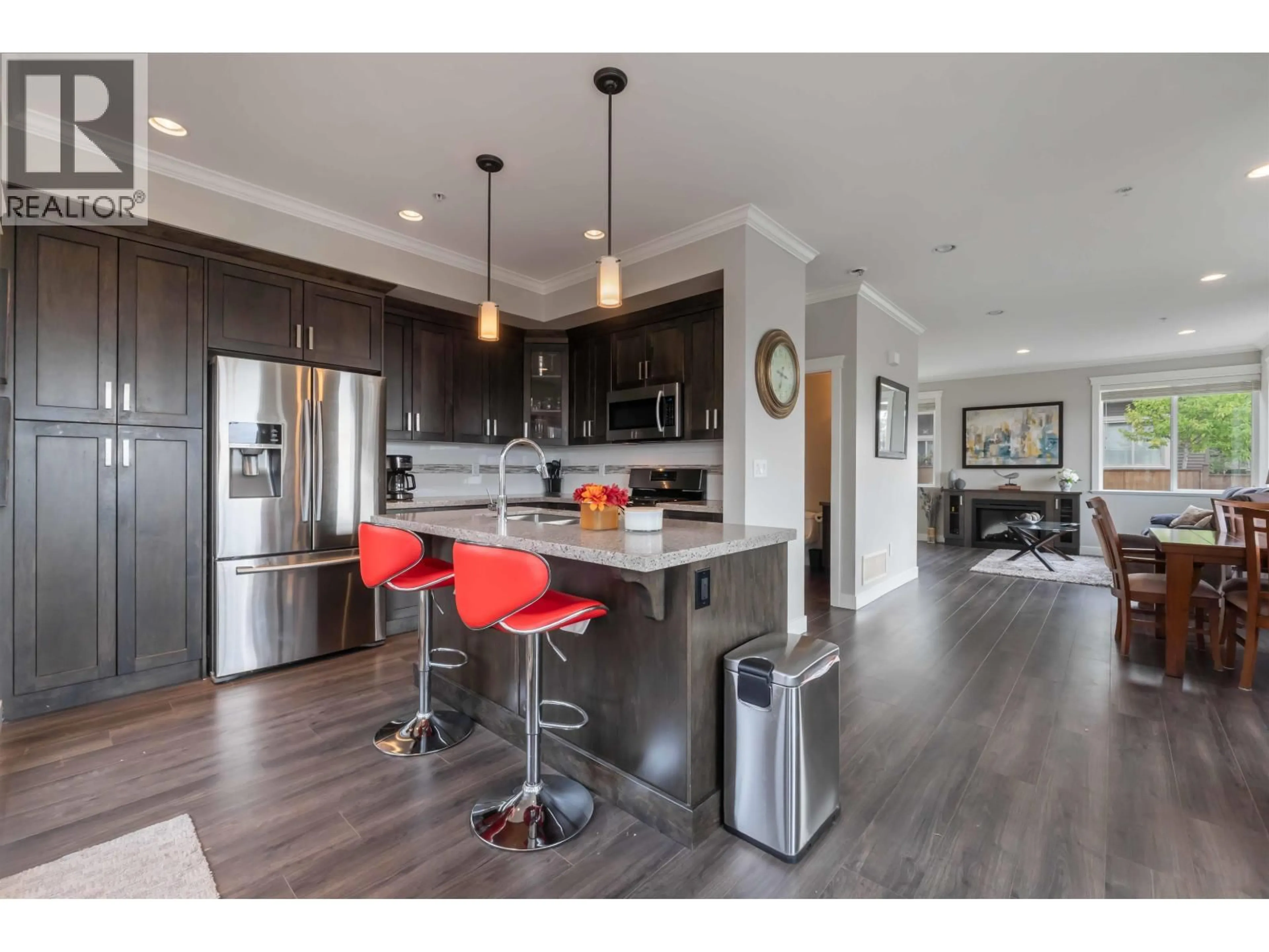 Open concept kitchen, wood/laminate floor for 17 - 10480 248 STREET, Maple Ridge British Columbia V2W0J4