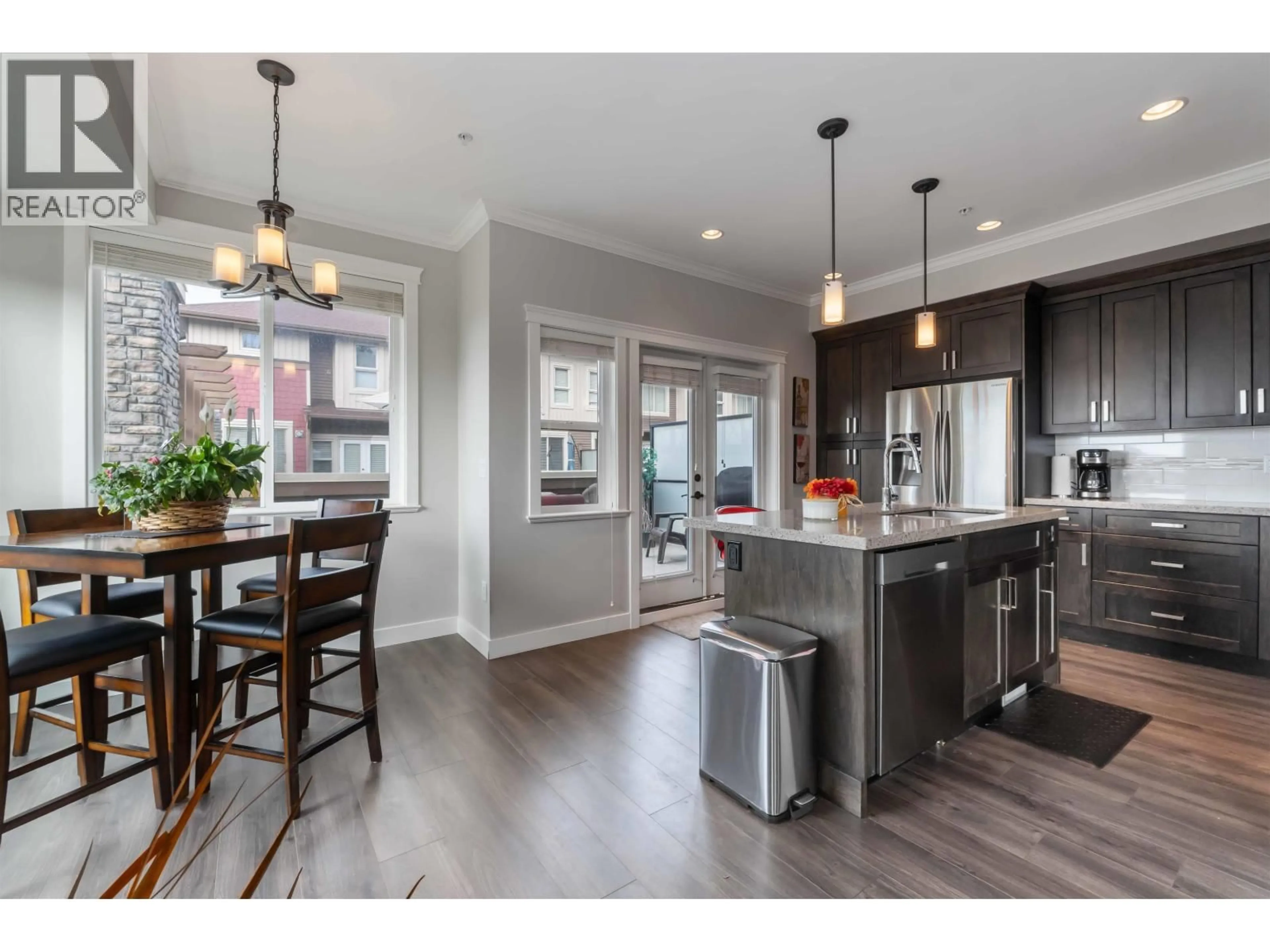 Open concept kitchen, wood/laminate floor for 17 - 10480 248 STREET, Maple Ridge British Columbia V2W0J4