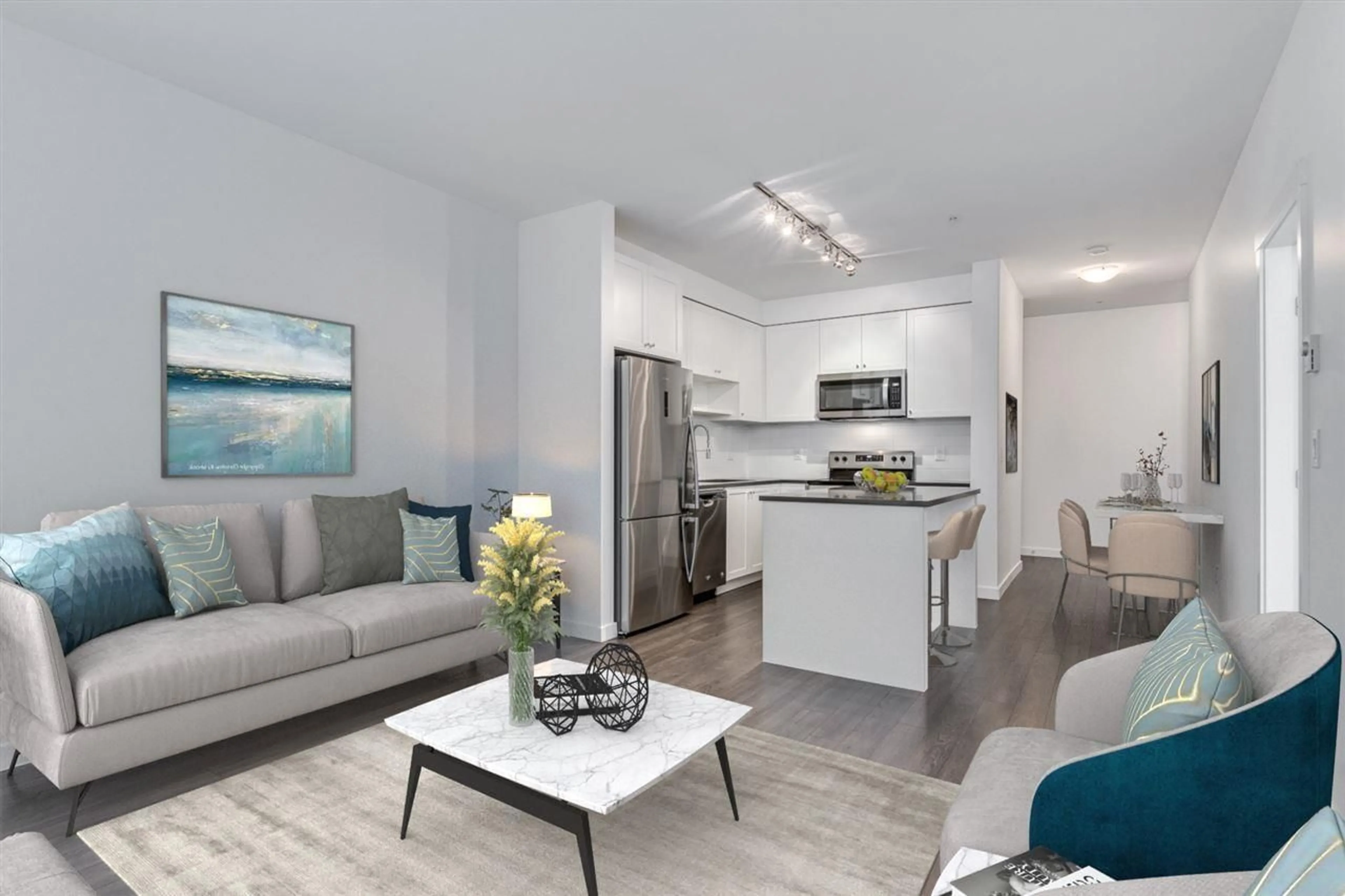 Living room with furniture, unknown for 301 - 13628 81A, Surrey British Columbia V3W3E2