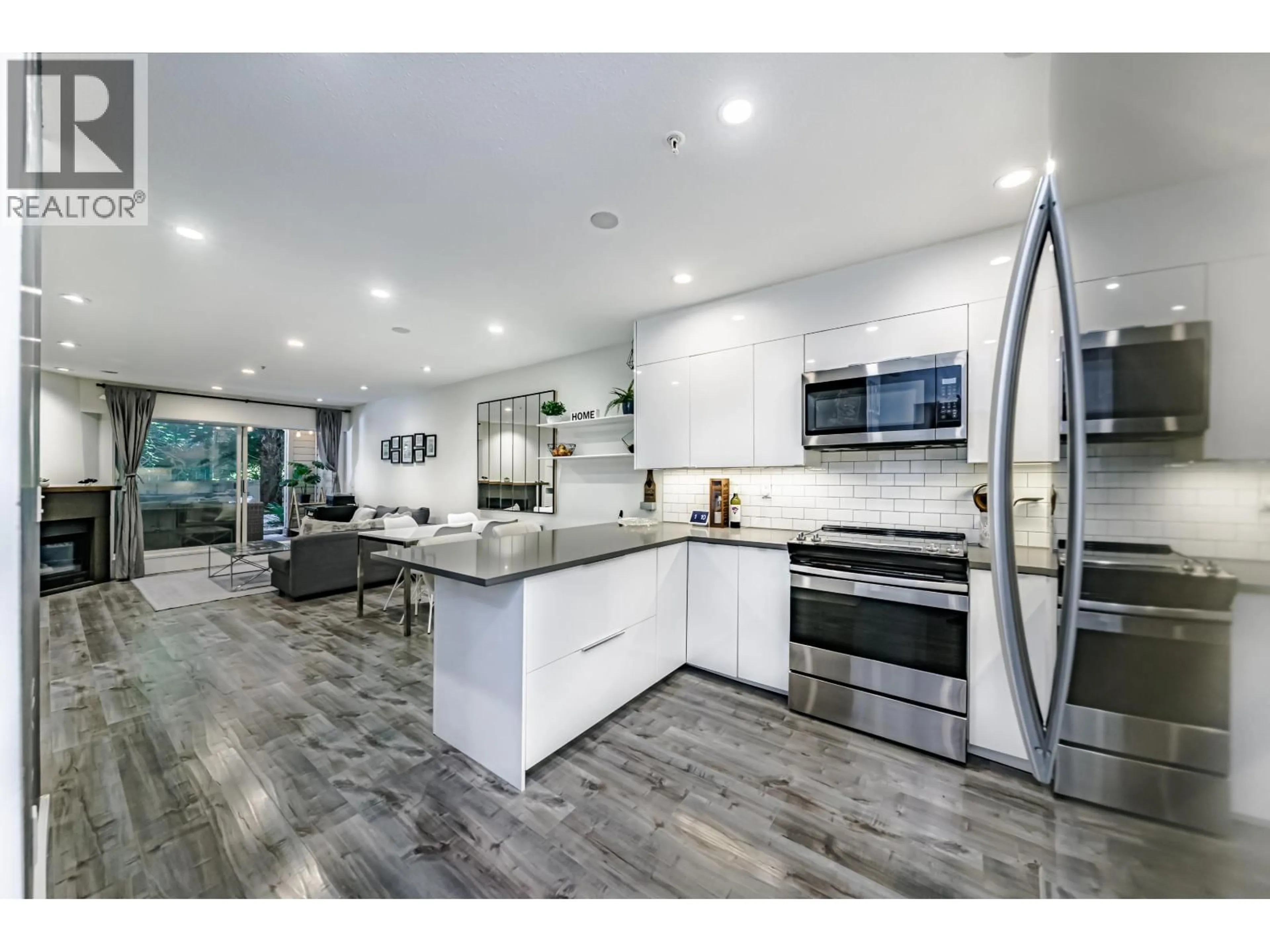Open concept kitchen, ceramic/tile floor for 108 - 1215 PACIFIC STREET, Coquitlam British Columbia V3B7M4