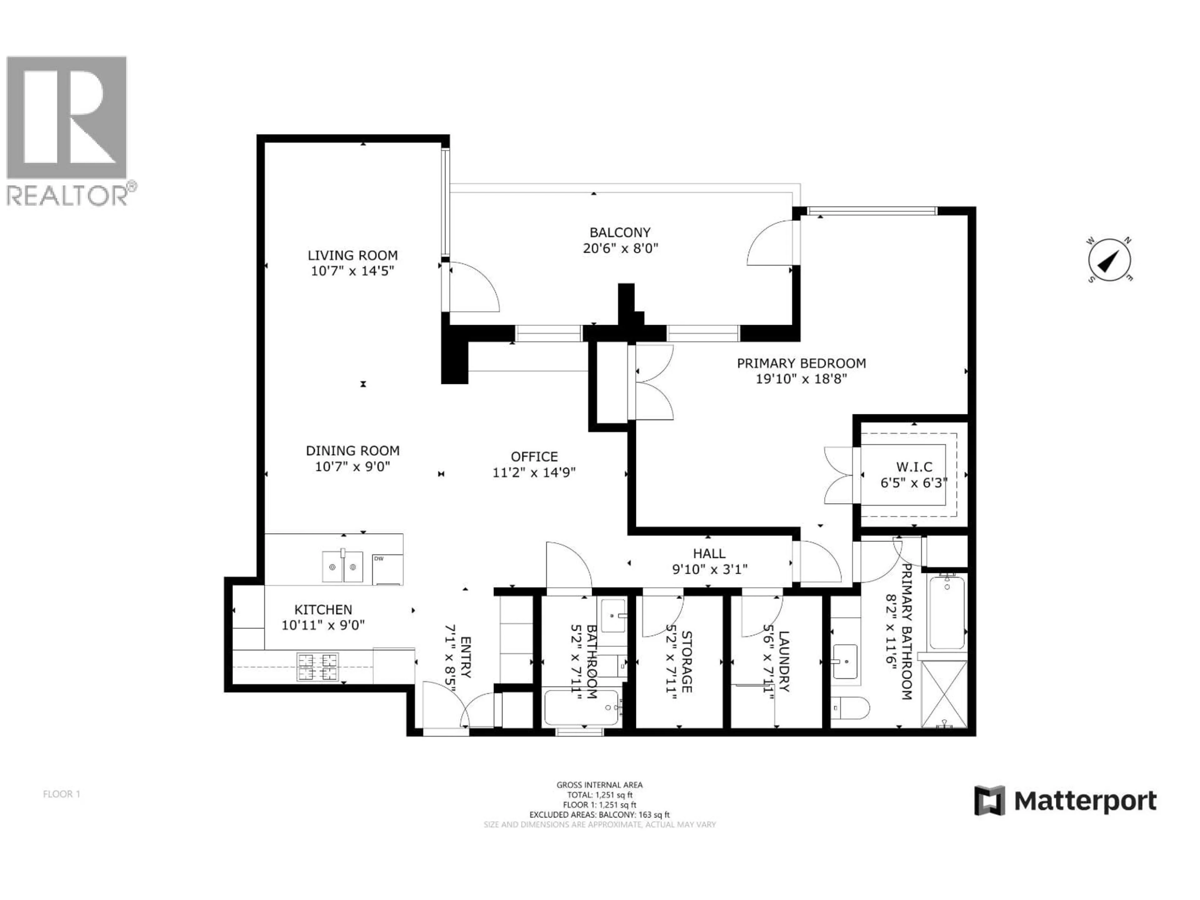 Floor plan for 305 - 505 30TH AVENUE, Vancouver British Columbia V5Z0G4