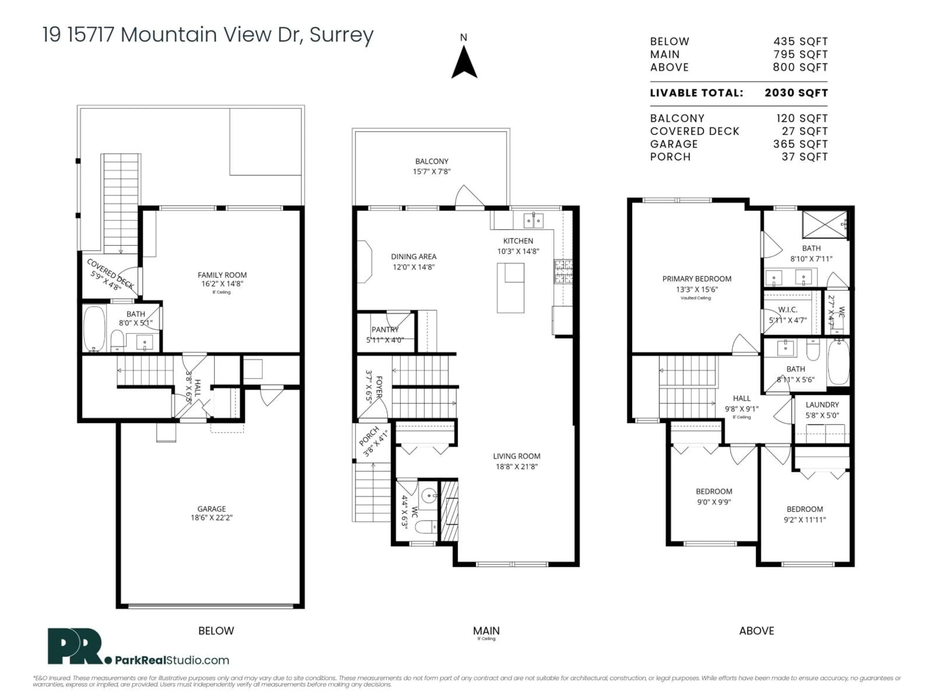 Floor plan for 19 - 15717 MOUNTAIN VIEW, Surrey British Columbia V3Z0C6