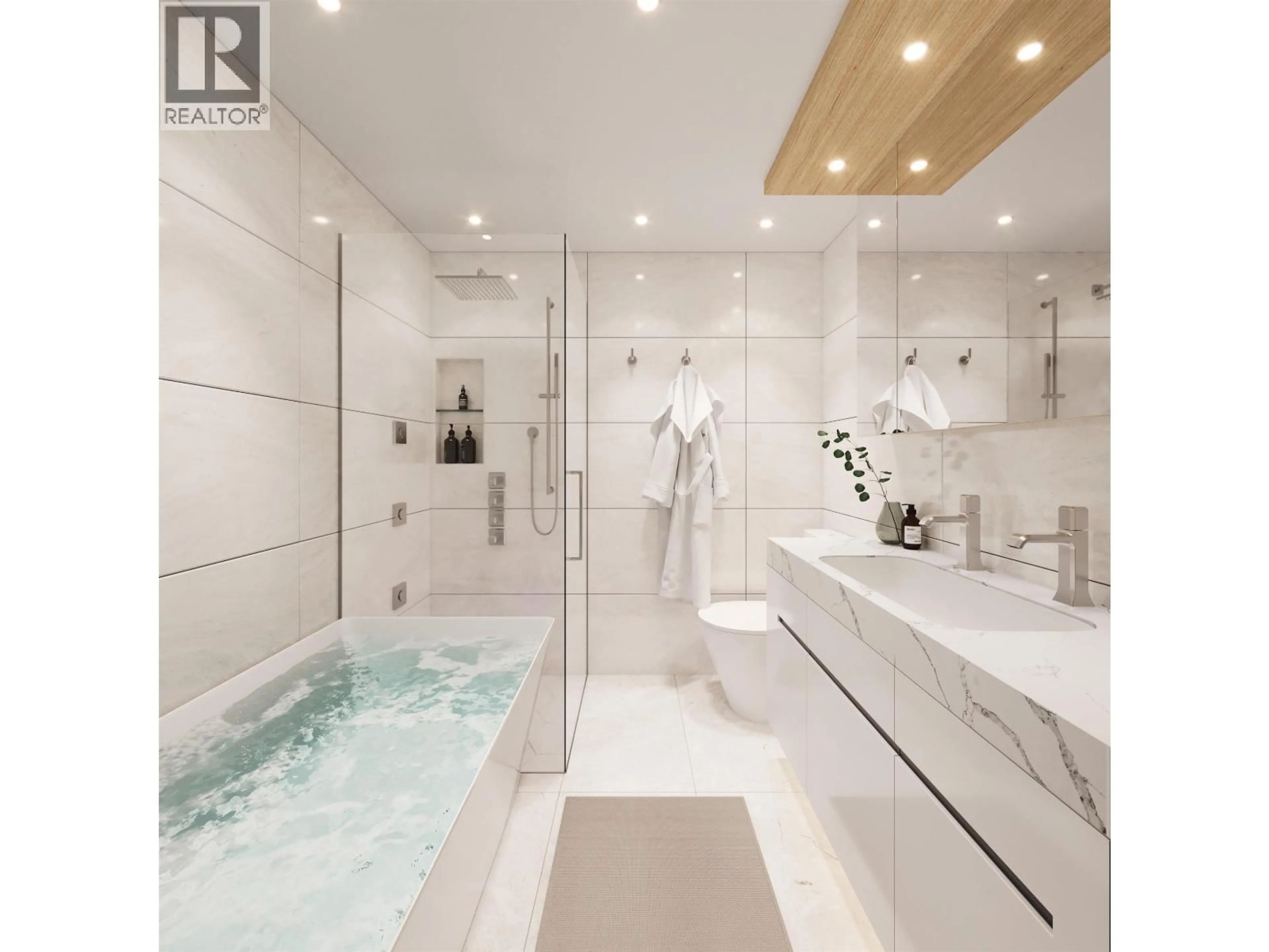 Contemporary bathroom, ceramic/tile floor for 402 - 2323 FIR STREET, Vancouver British Columbia V6J1S5
