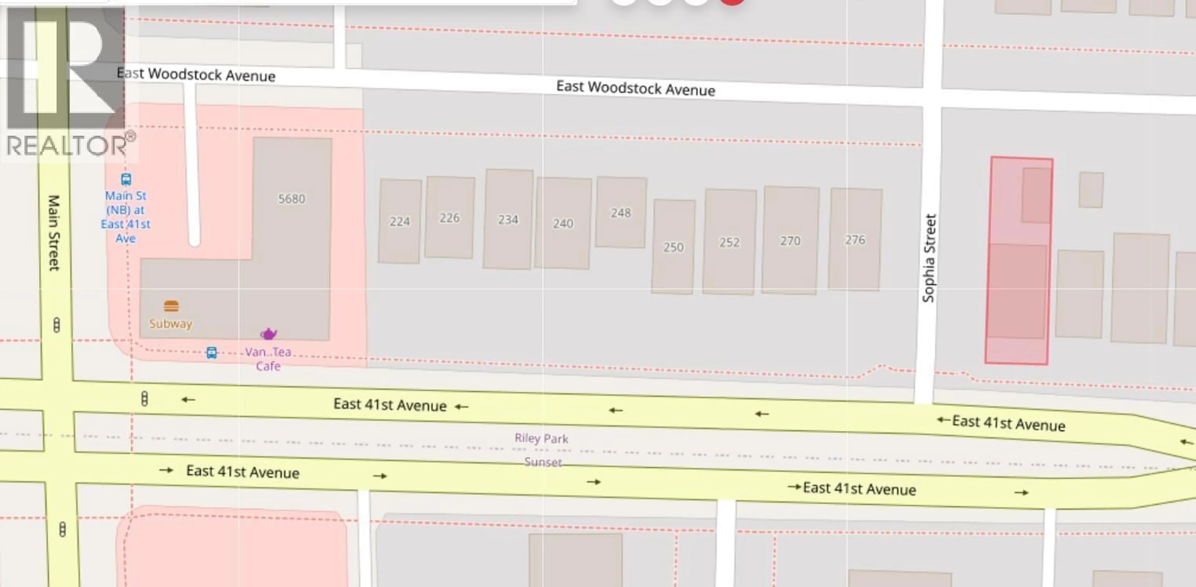 Picture of a map for 301 41ST AVENUE, Vancouver British Columbia V5W1N9