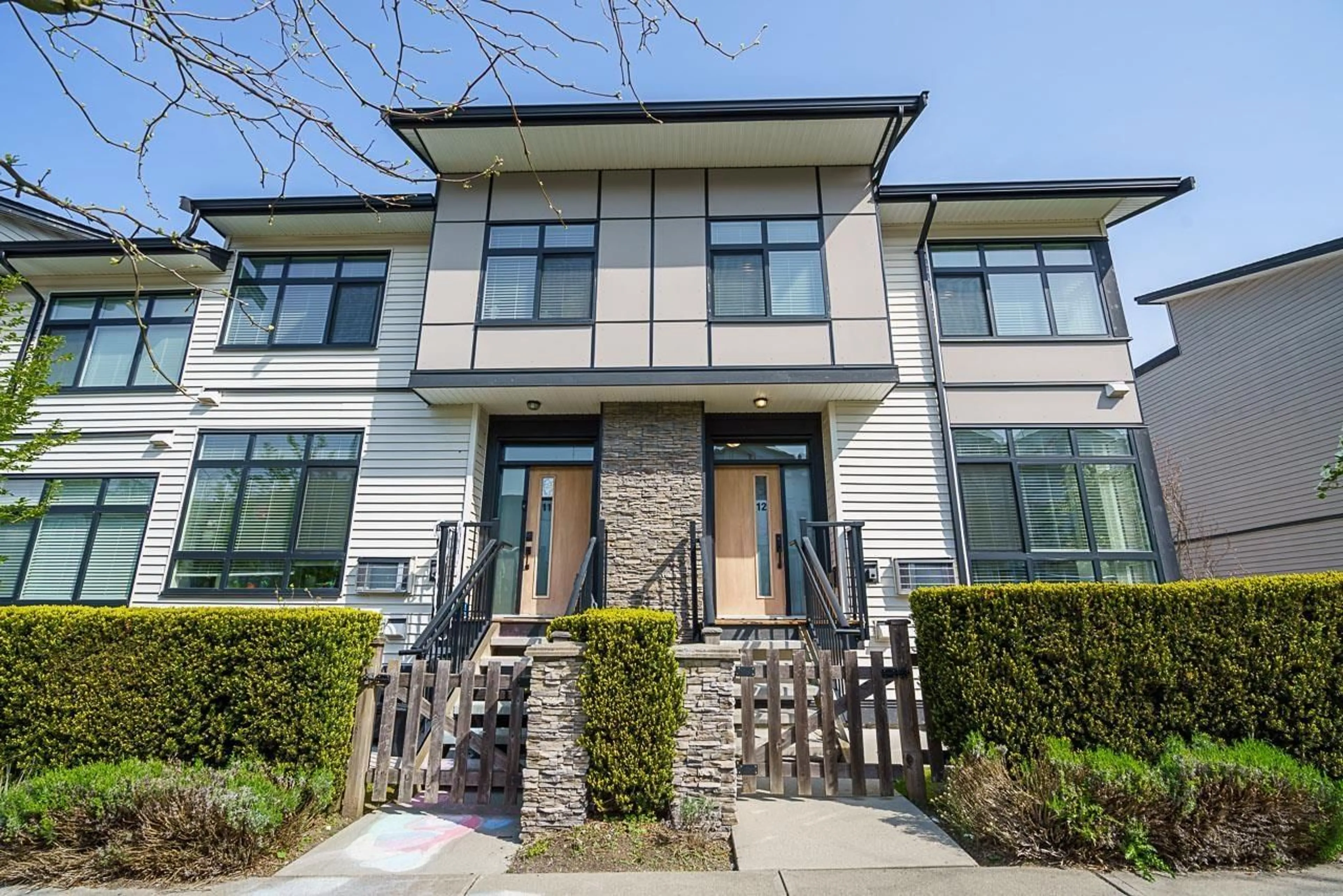 Home with brick exterior material, street for 12 - 14057 60A, Surrey British Columbia V3X0J2