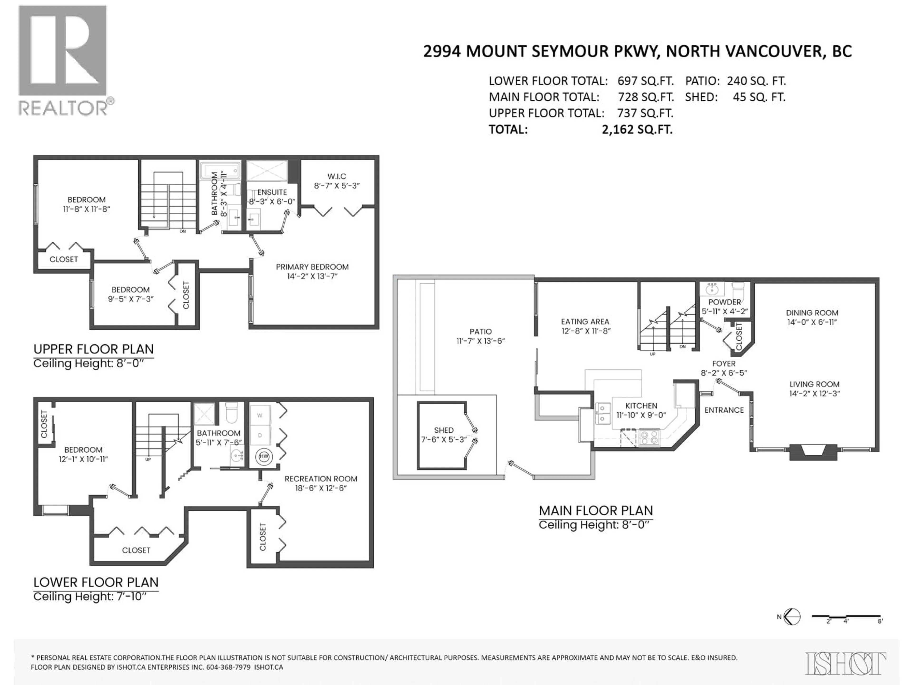 Floor plan for 2994 MT SEYMOUR PARKWAY, North Vancouver British Columbia V7H1E9