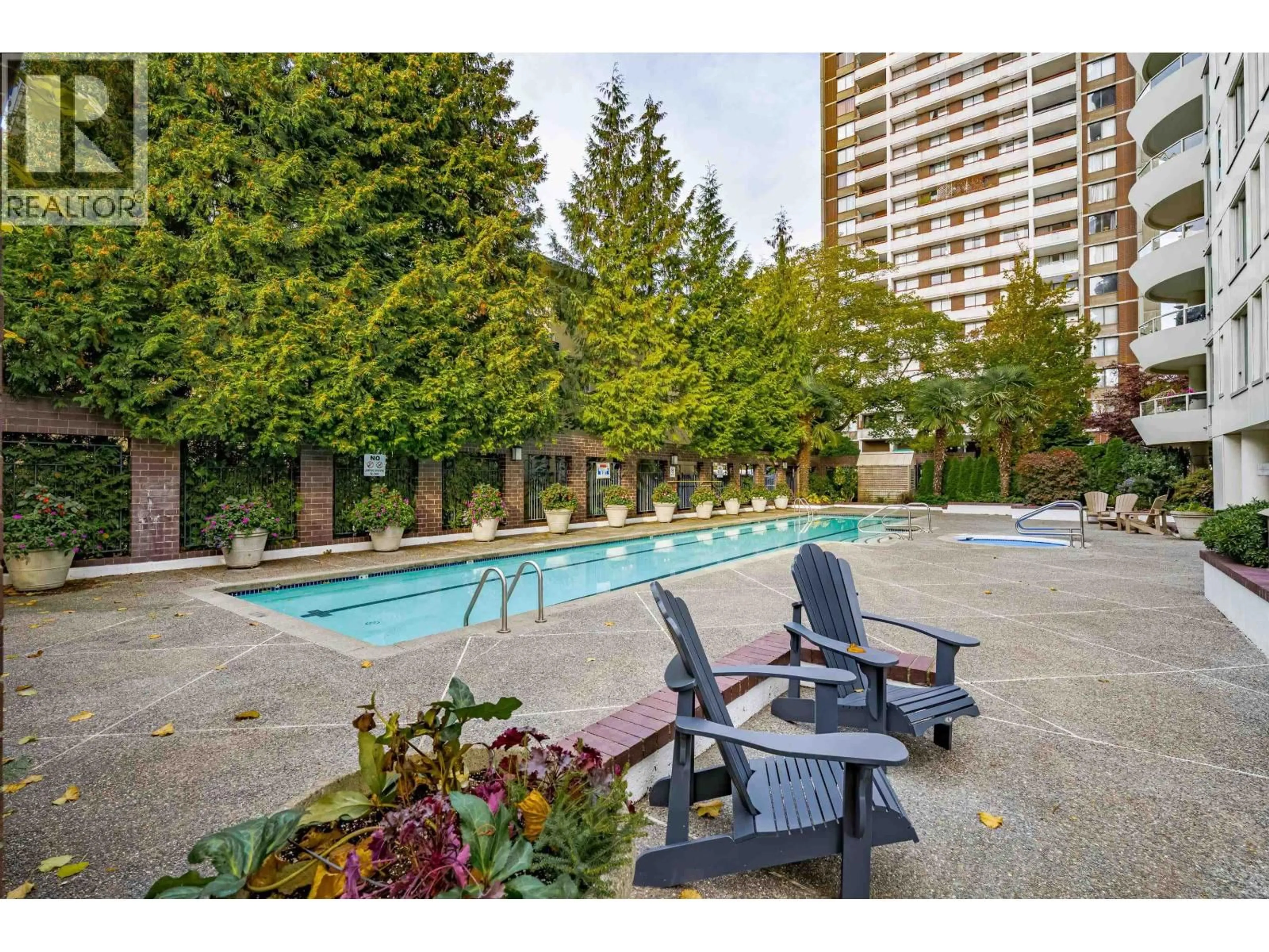 Patio, water/lake/river/ocean view for 1405 - 1020 HARWOOD STREET, Vancouver British Columbia V6E1R3