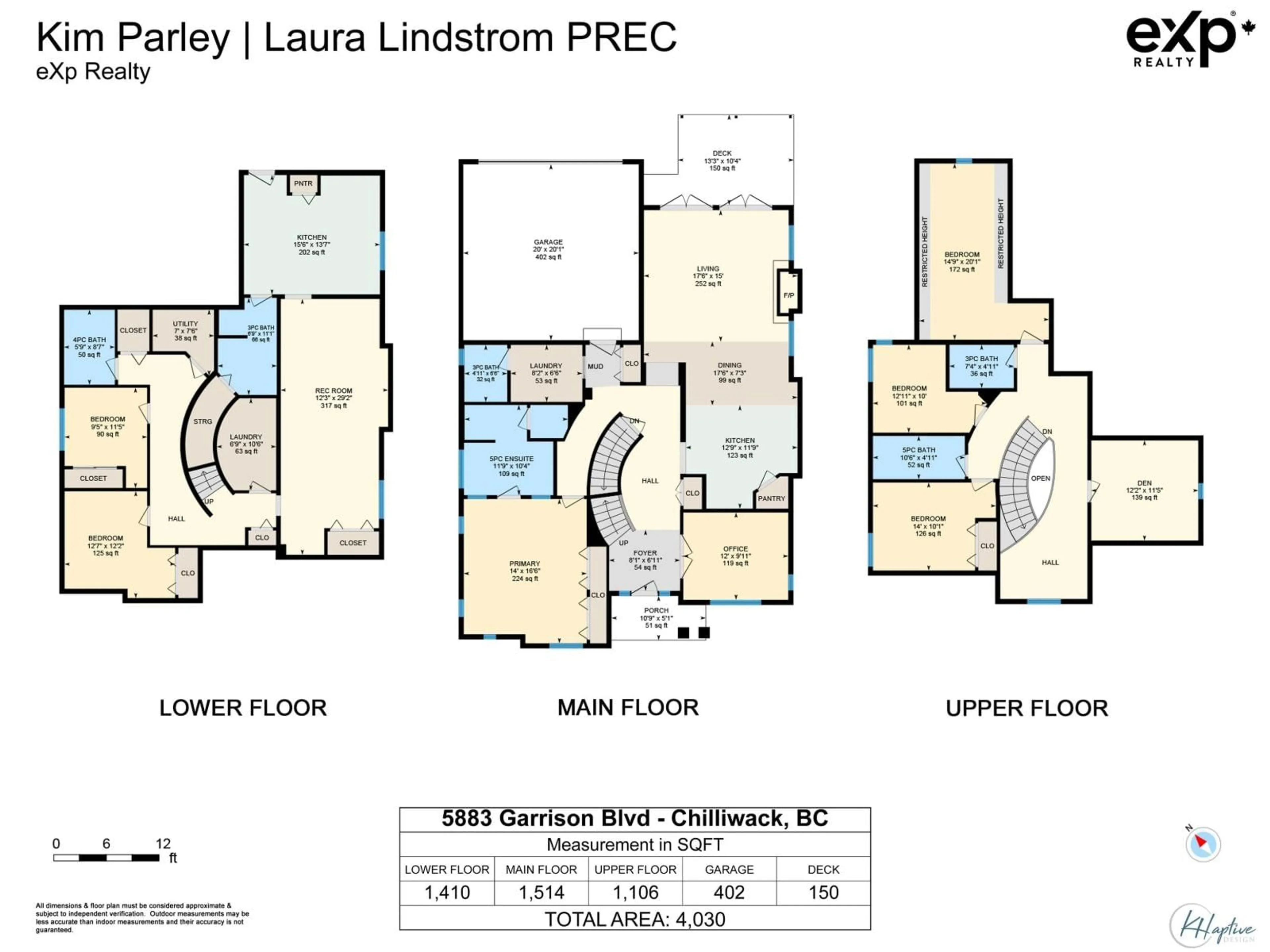 Floor plan for 5883 GARRISON BOULEVARD, Chilliwack British Columbia V2R5X8