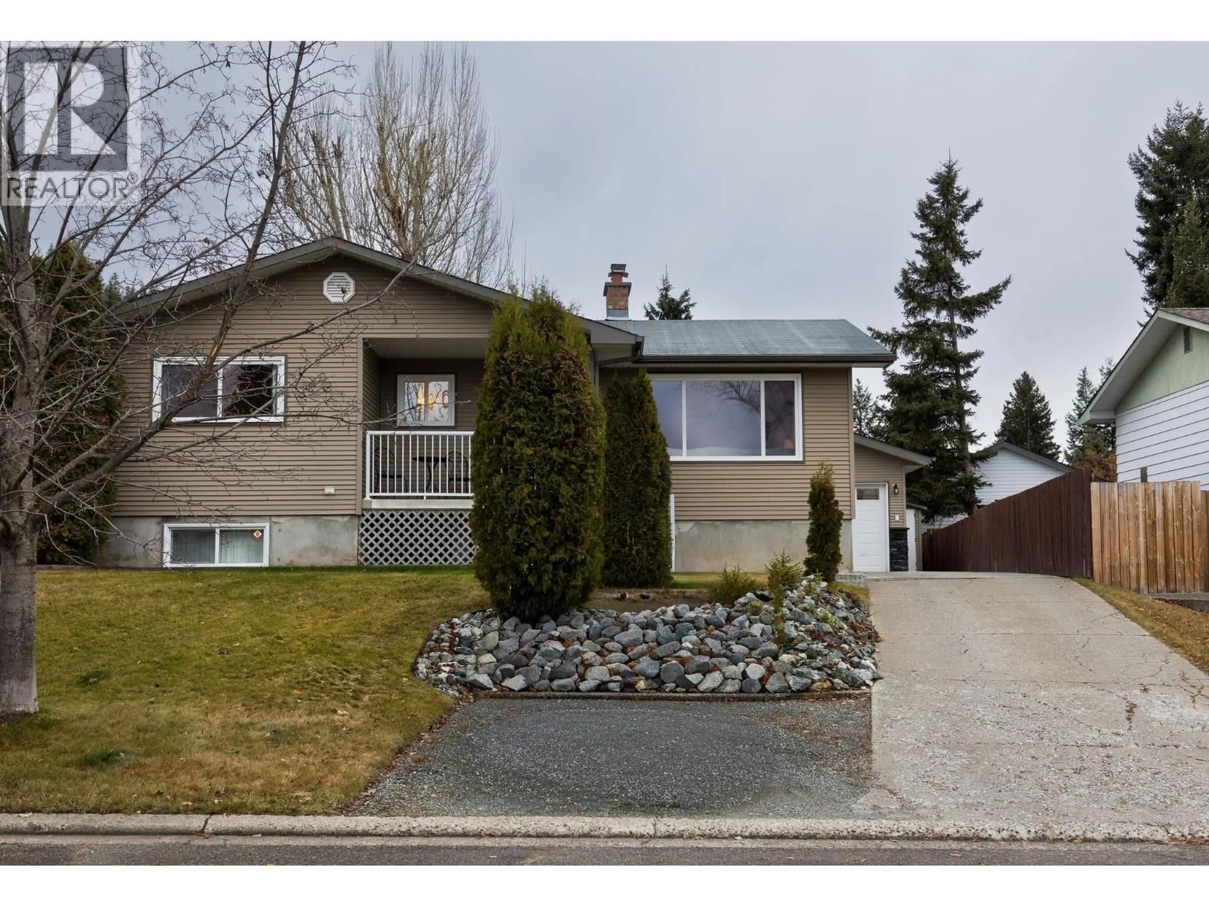 Home with vinyl exterior material, street for 4176 NEHRING AVENUE, Prince George British Columbia V2N3G1