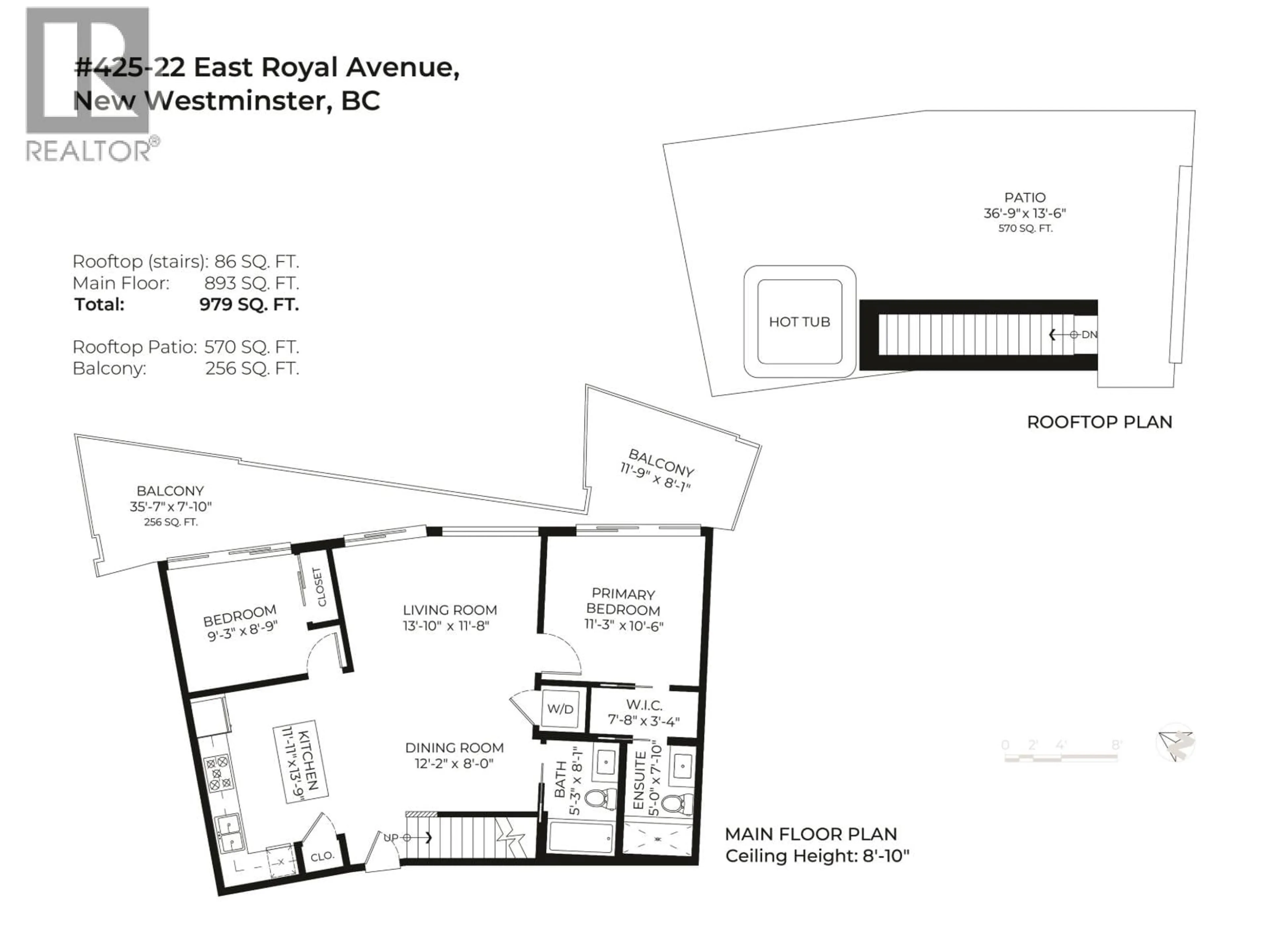 Floor plan for 425 - 22 ROYAL AVENUE, New Westminster British Columbia V3L0H1