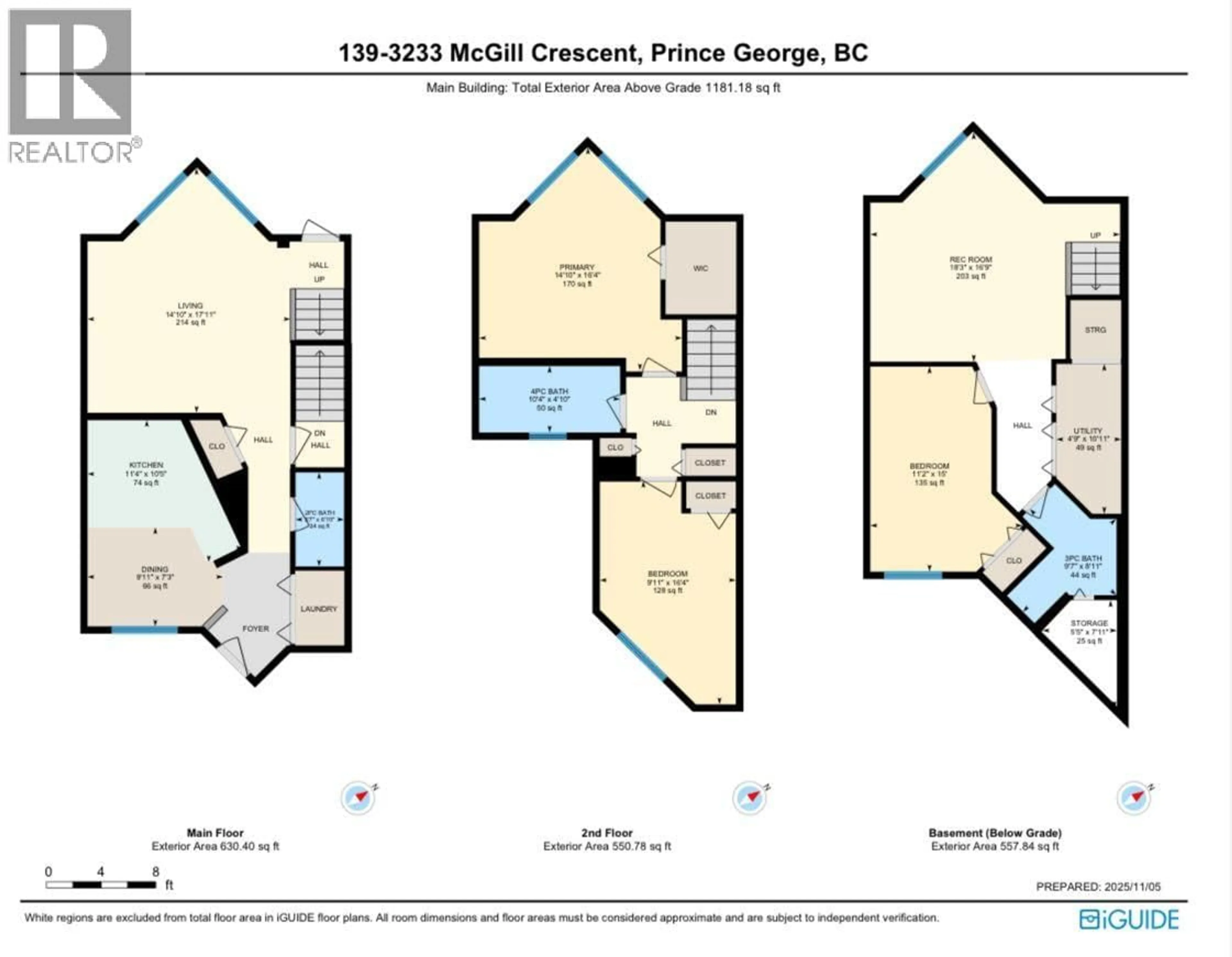 Floor plan for 139 - 3233 MCGILL CRESCENT, Prince George British Columbia V2N2T4