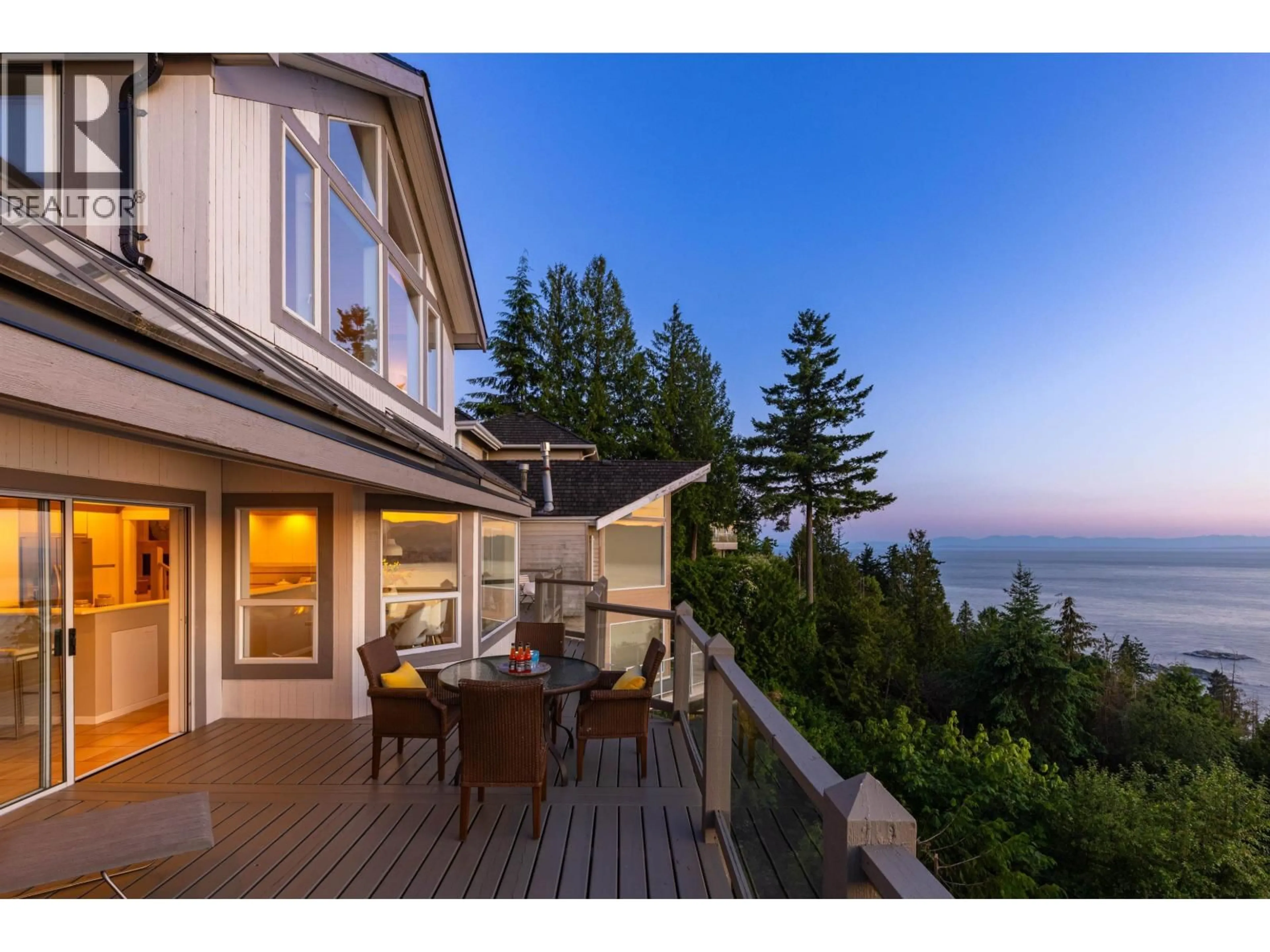 Patio, water/lake/river/ocean view for 5433 MONTE BRE PLACE, West Vancouver British Columbia V7W3A8