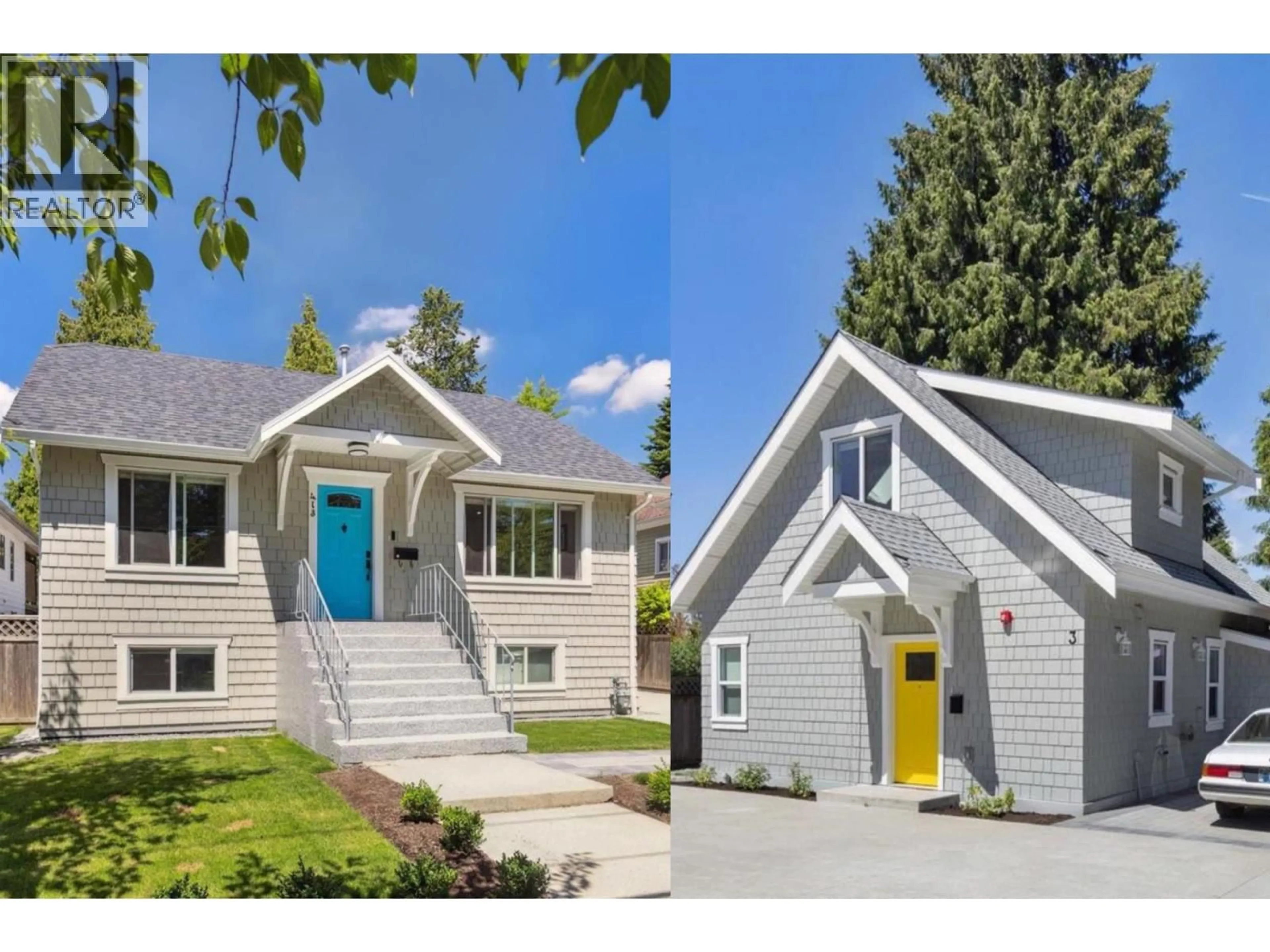 Home with vinyl exterior material, street for 413 SEVENTH AVENUE, New Westminster British Columbia V3L1W6