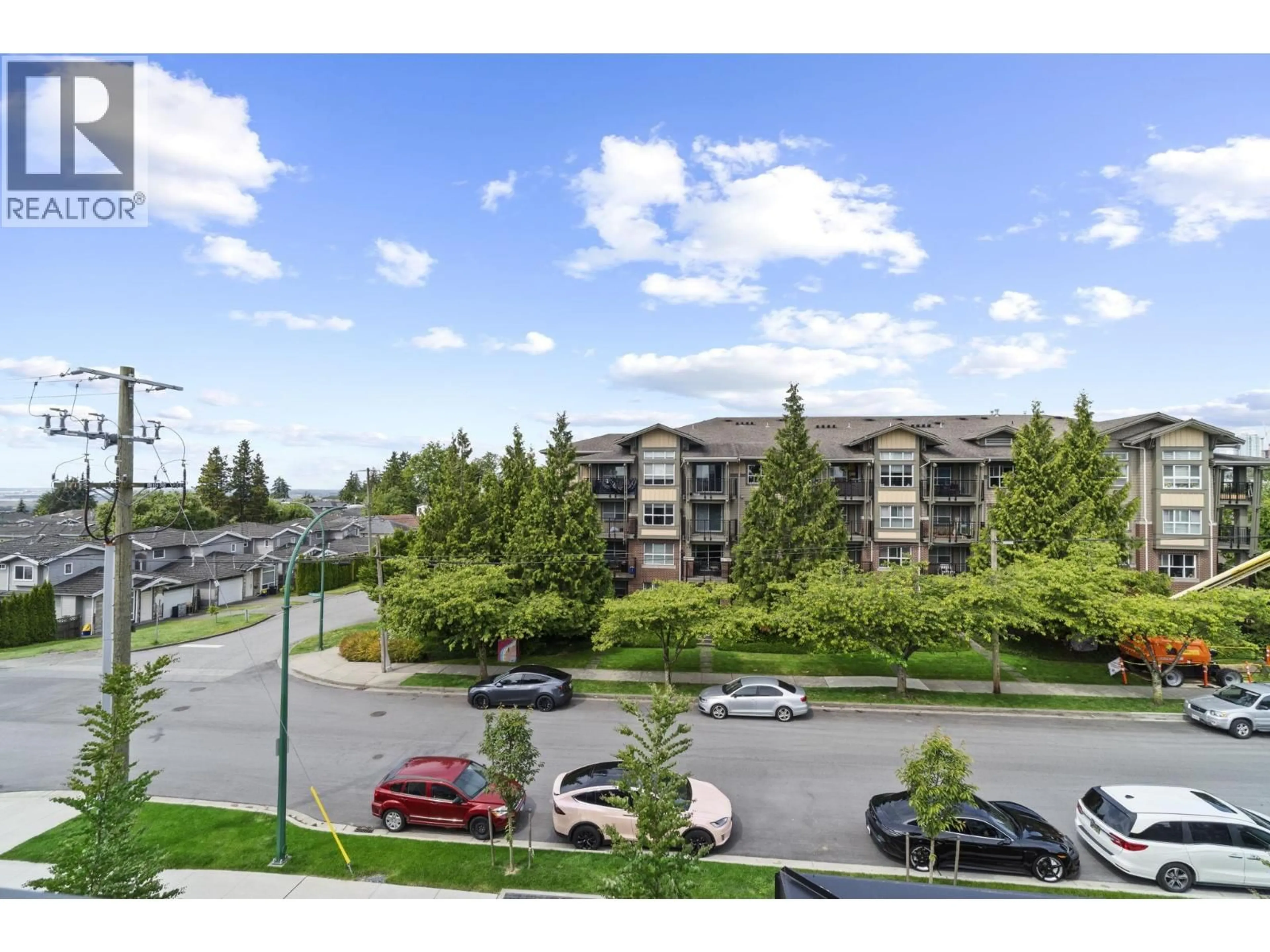 A pic from outside/outdoor area/front of a property/back of a property/a pic from drone, mountain view for 114 - 6085 IRMIN STREET, Burnaby British Columbia V5J5C5