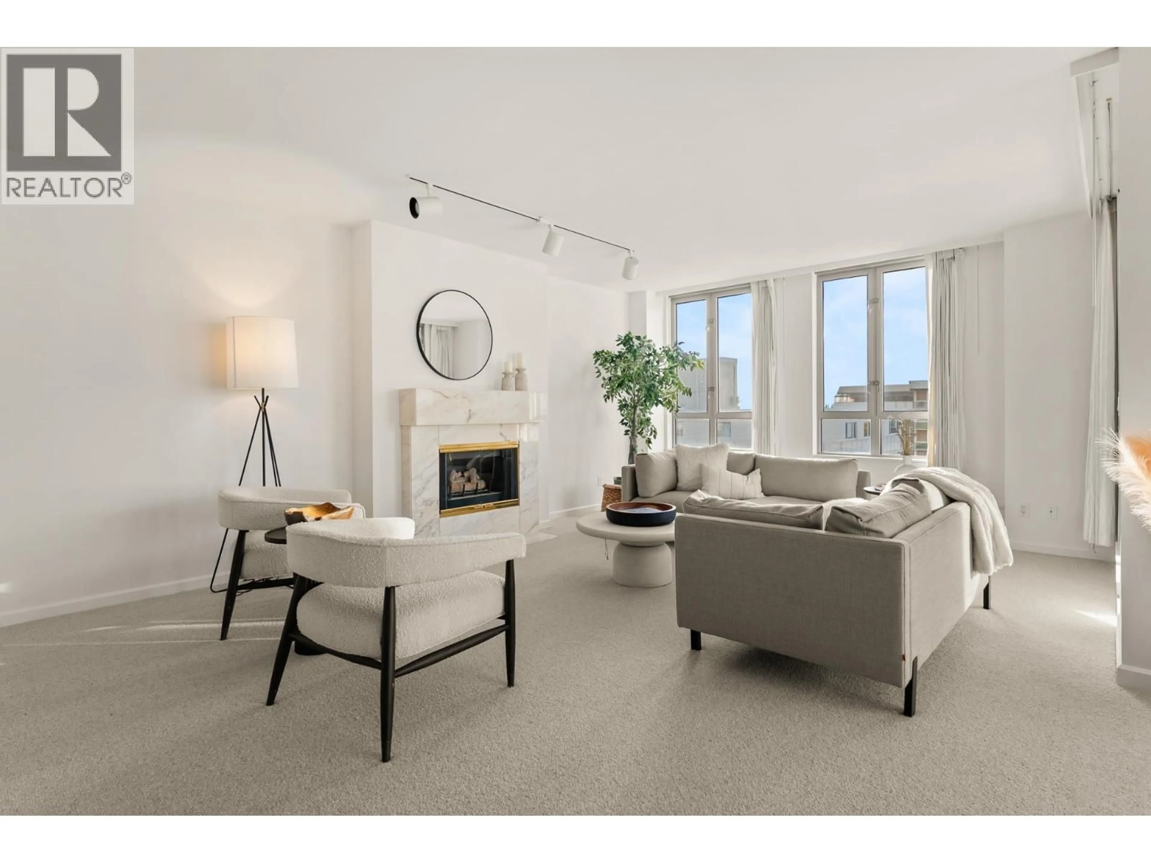 Living room with furniture, unknown for 701 - 5850 BALSAM STREET, Vancouver British Columbia V6M4B9