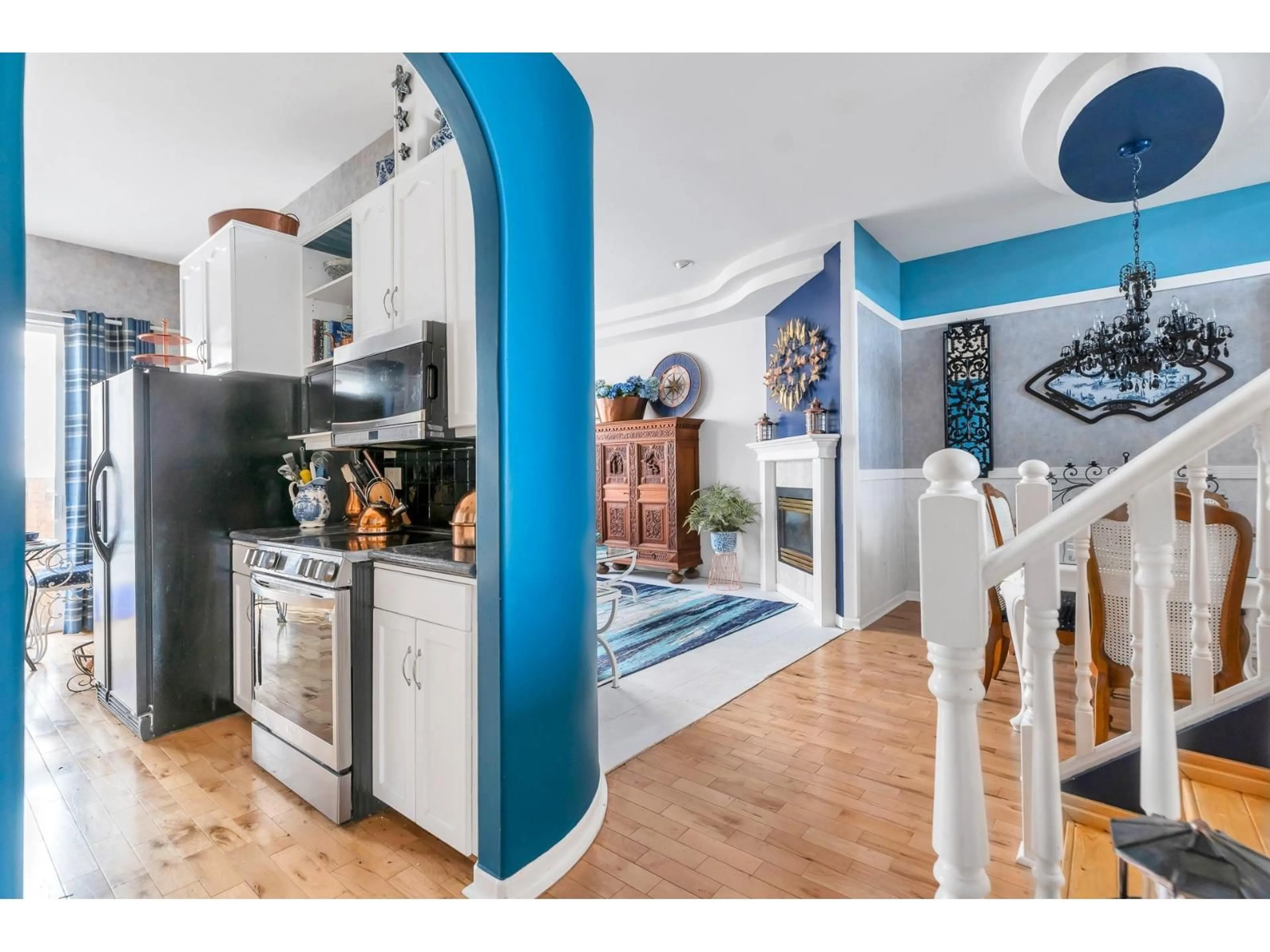 Open concept kitchen, ceramic/tile floor for 6 - 7450 HURON STREET, Chilliwack British Columbia V2R5K8