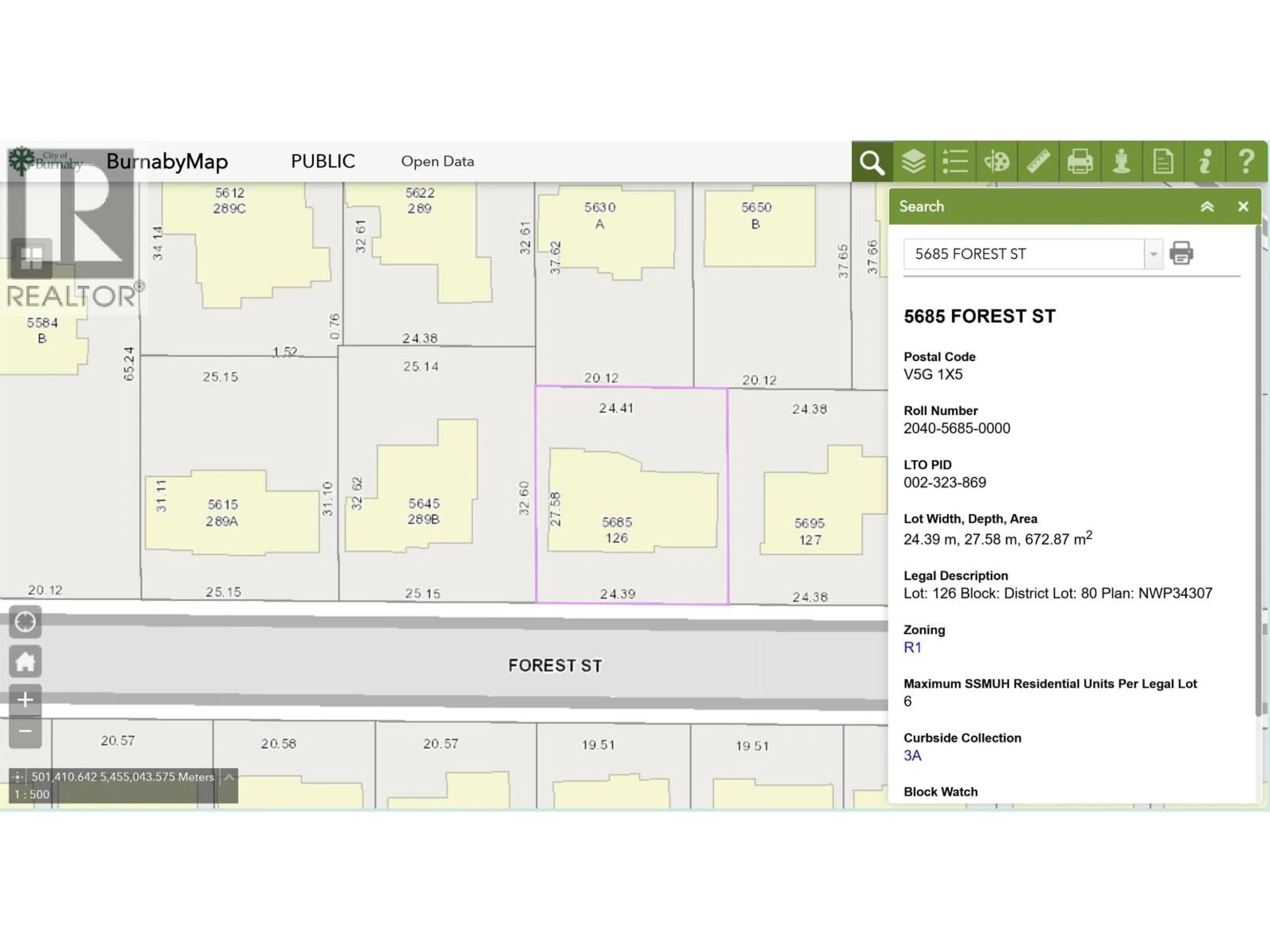 Floor plan for 5685 FOREST STREET, Burnaby British Columbia V5G1X5