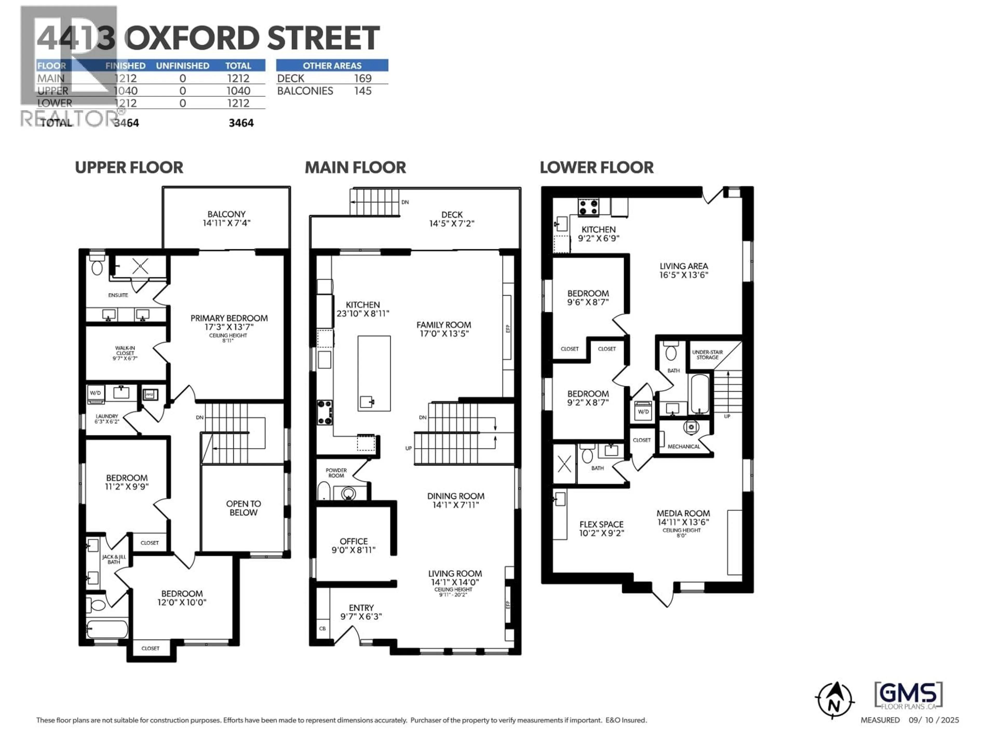 Floor plan for 4413 OXFORD STREET, Burnaby British Columbia V5C1E6