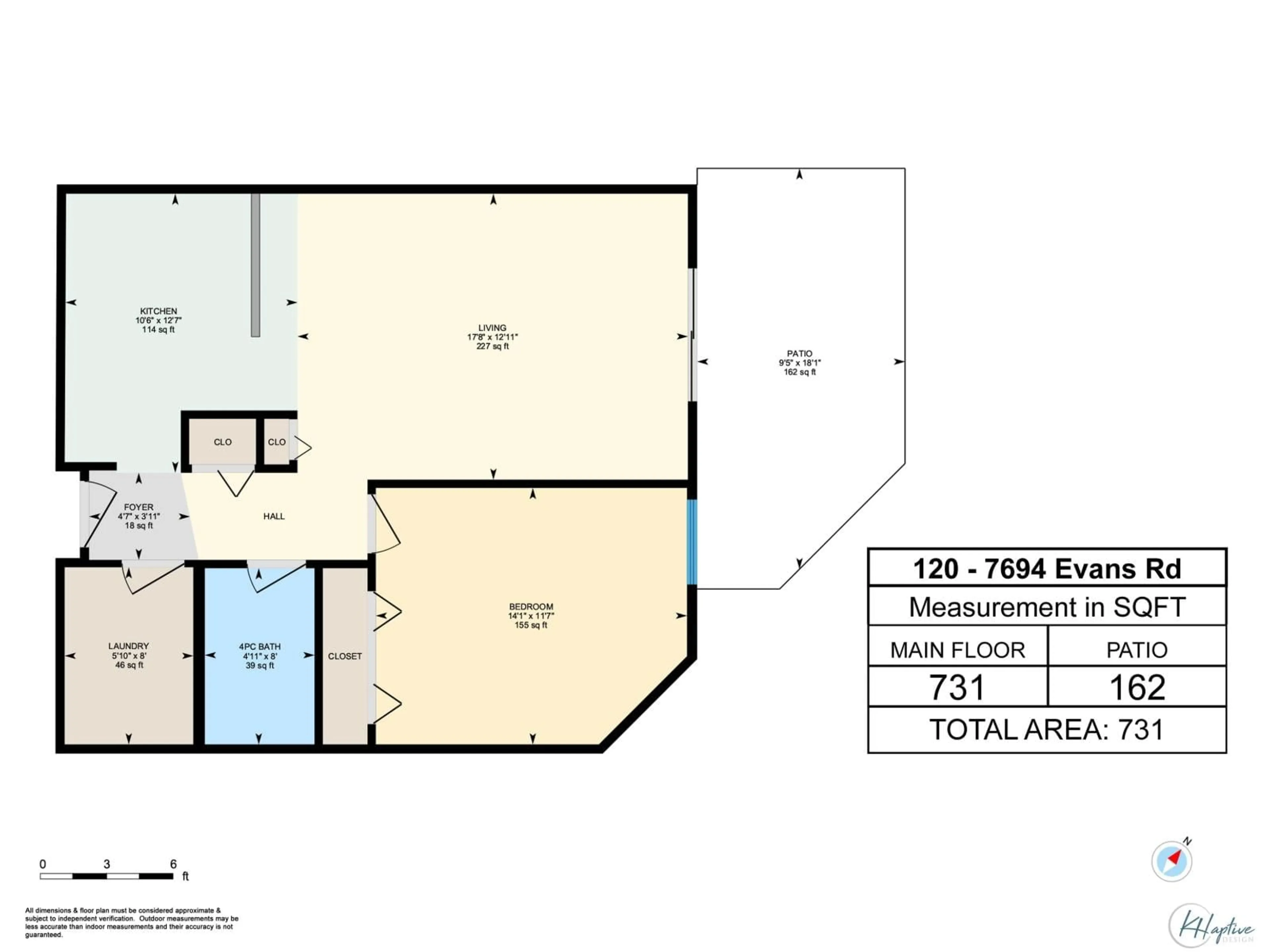 Floor plan for 120 - 7694 EVANS ROAD, Chilliwack British Columbia V2R3W3