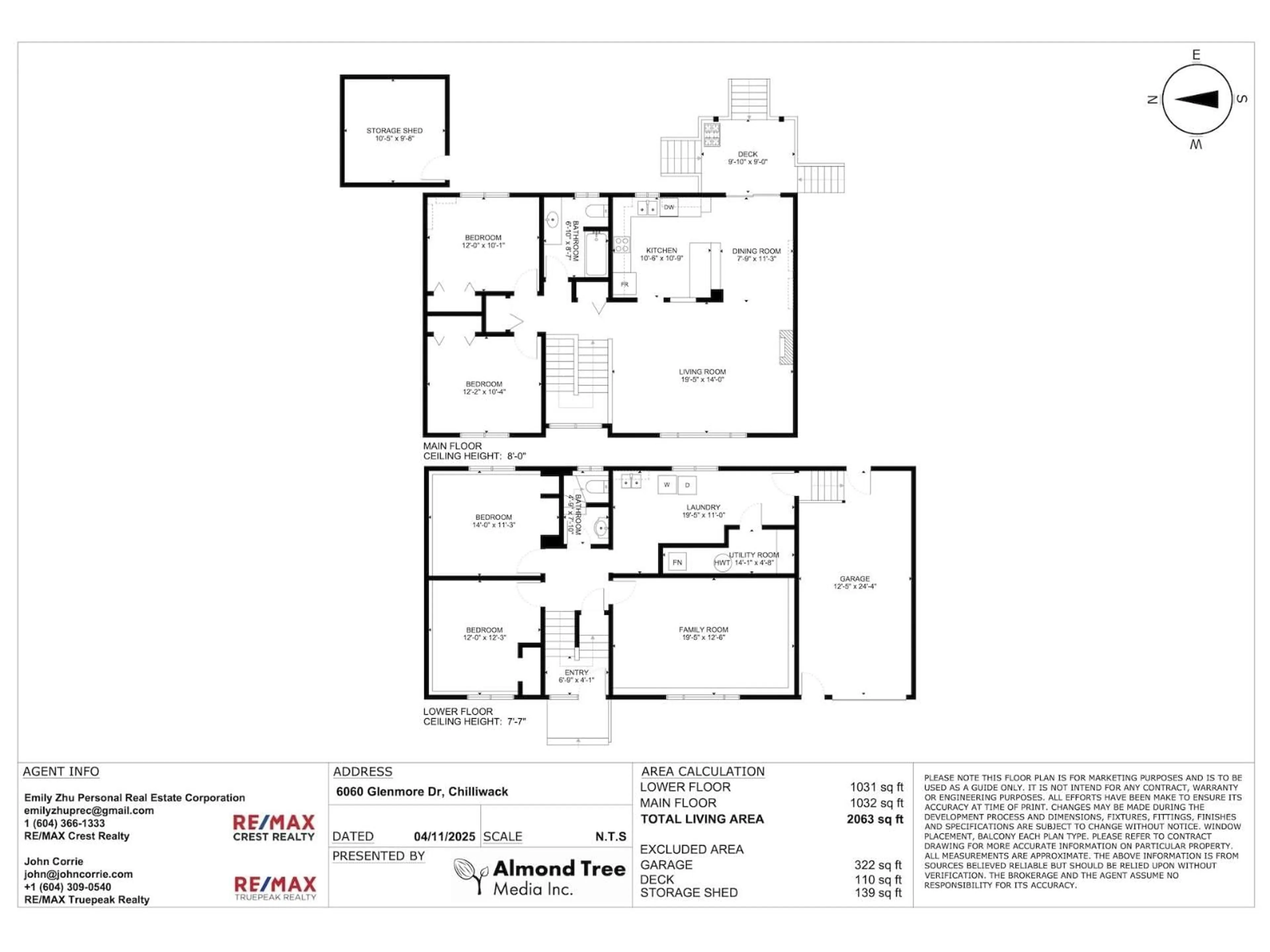 Floor plan for 6060 GLENMORE DRIVE, Chilliwack British Columbia V2R2H5