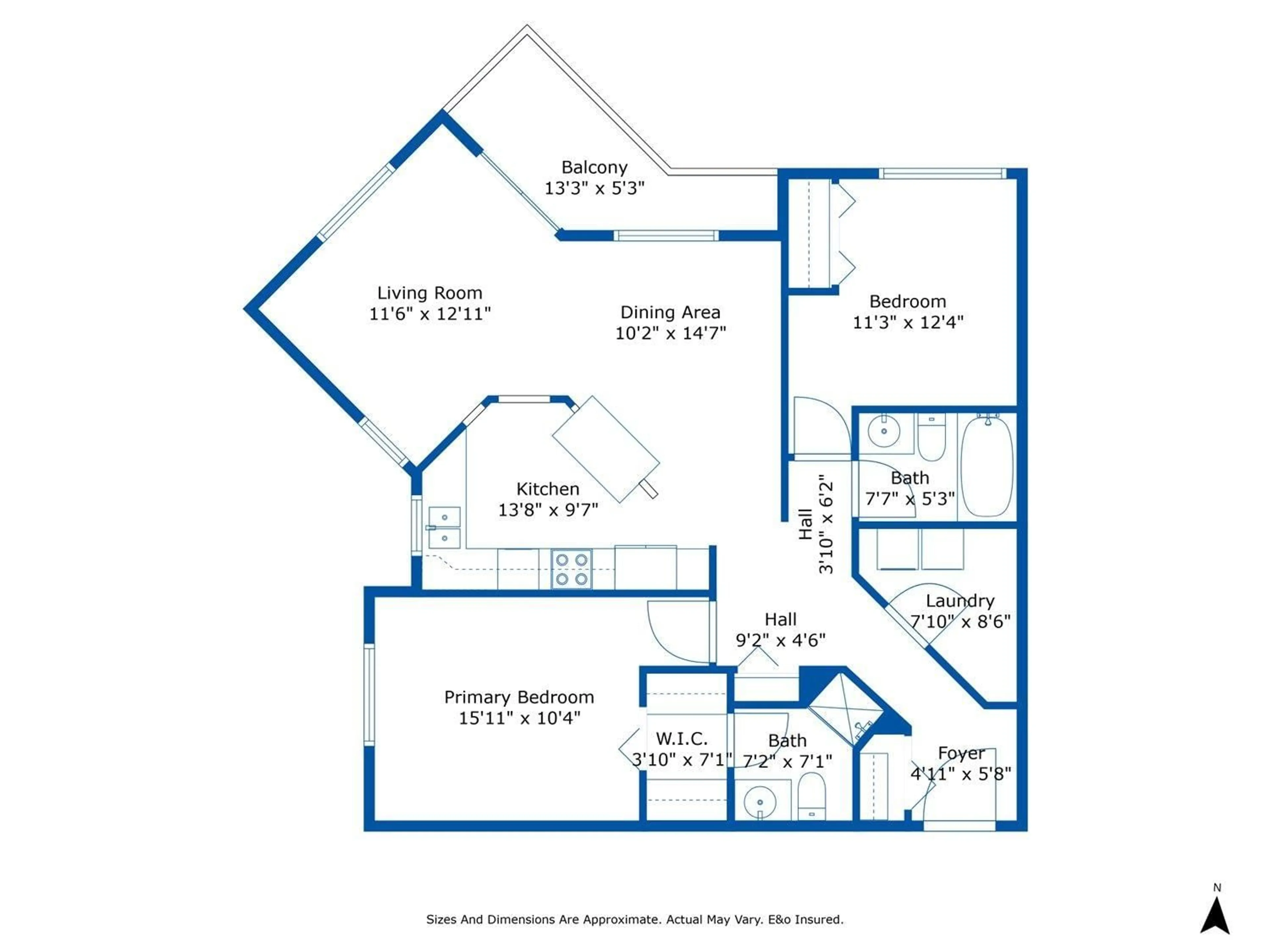 Floor plan for 316 - 32725 GEORGE FERGUSON WAY, Abbotsford British Columbia V2T5M5