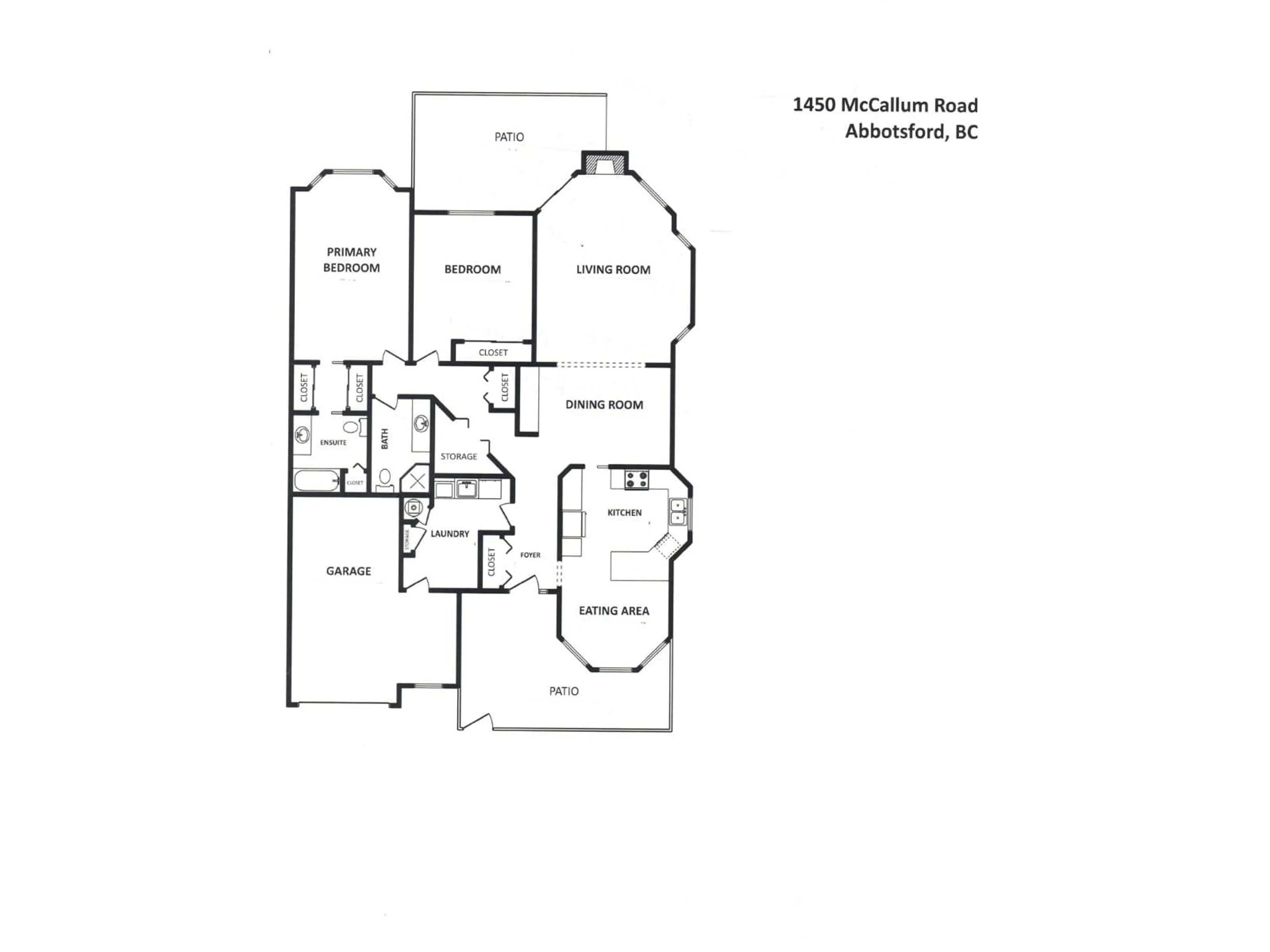 Floor plan for 8 - 1450 MCCALLUM, Abbotsford British Columbia V2S8A5