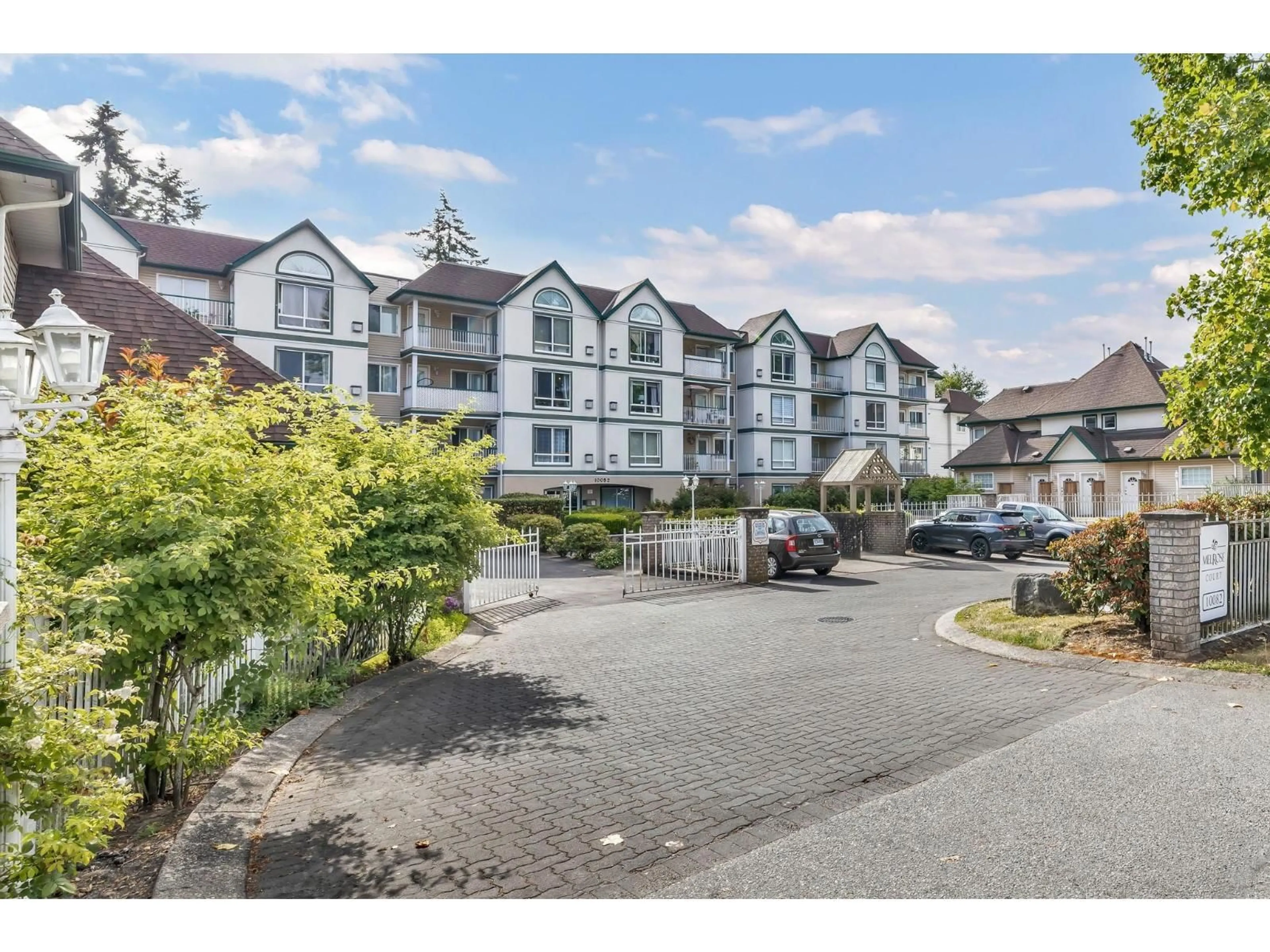 A pic from outside/outdoor area/front of a property/back of a property/a pic from drone, mountain view for 110 - 10082 132, Surrey British Columbia V3T5V3