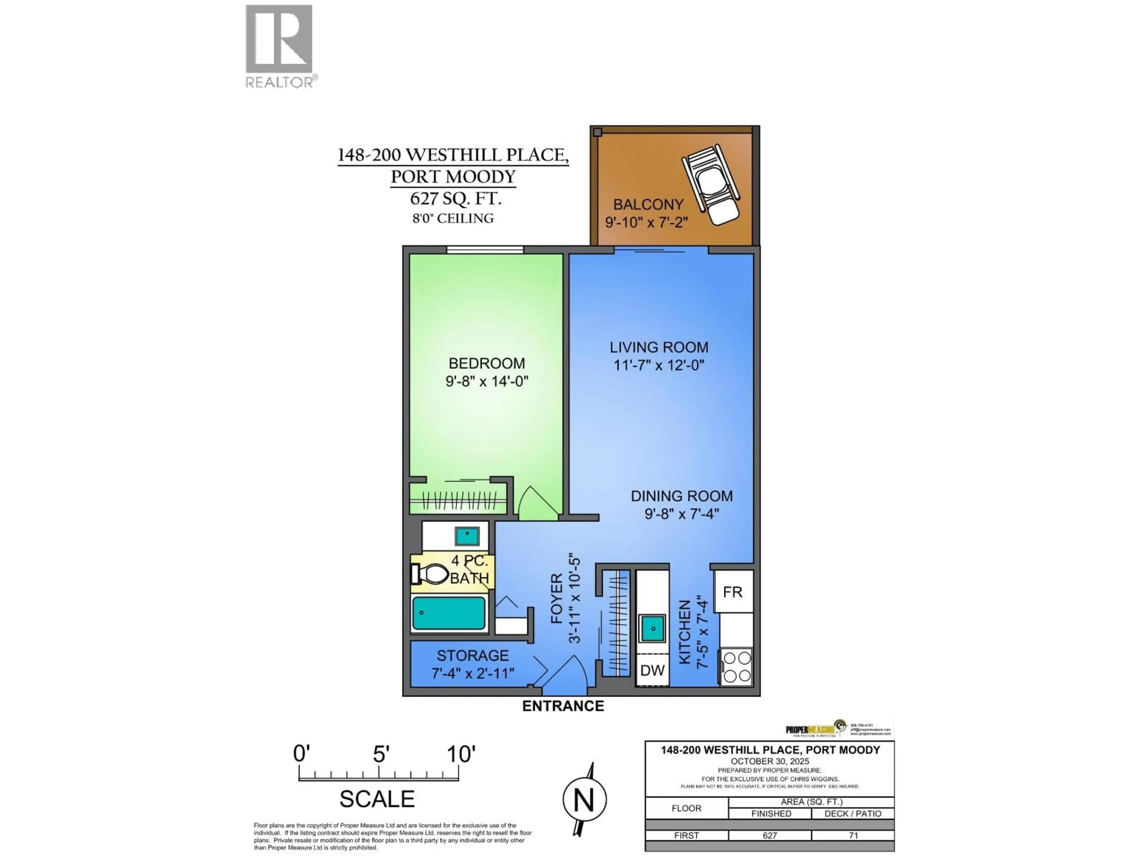 Floor plan for 148 - 200 WESTHILL PLACE, Port Moody British Columbia V3H1V2
