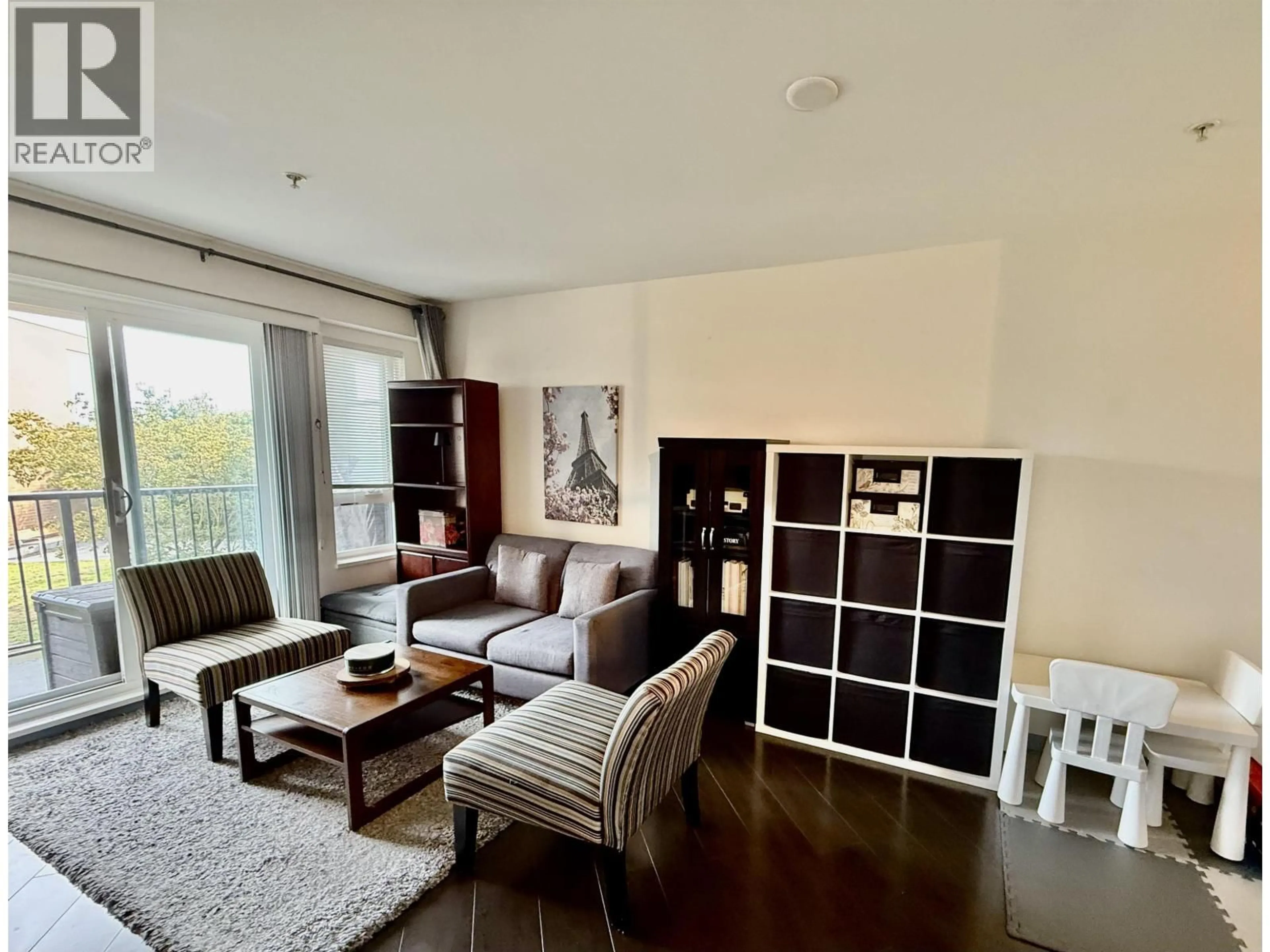 Living room with furniture, wood/laminate floor for 322 - 12339 STEVESTON HIGHWAY, Richmond British Columbia V6W0B4