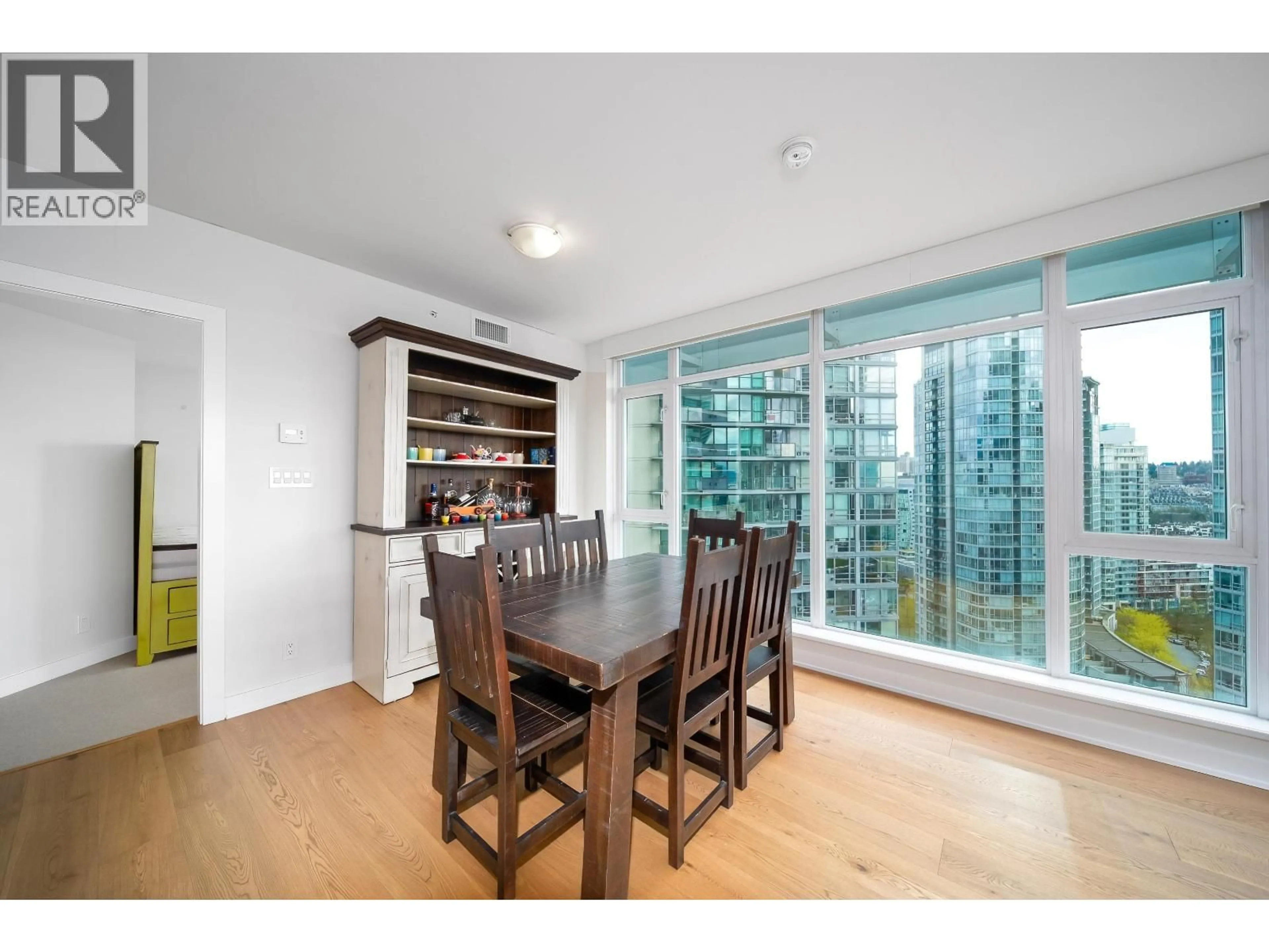 Dining room, wood/laminate floor for 2108 - 1372 SEYMOUR STREET, Vancouver British Columbia V6B0L1