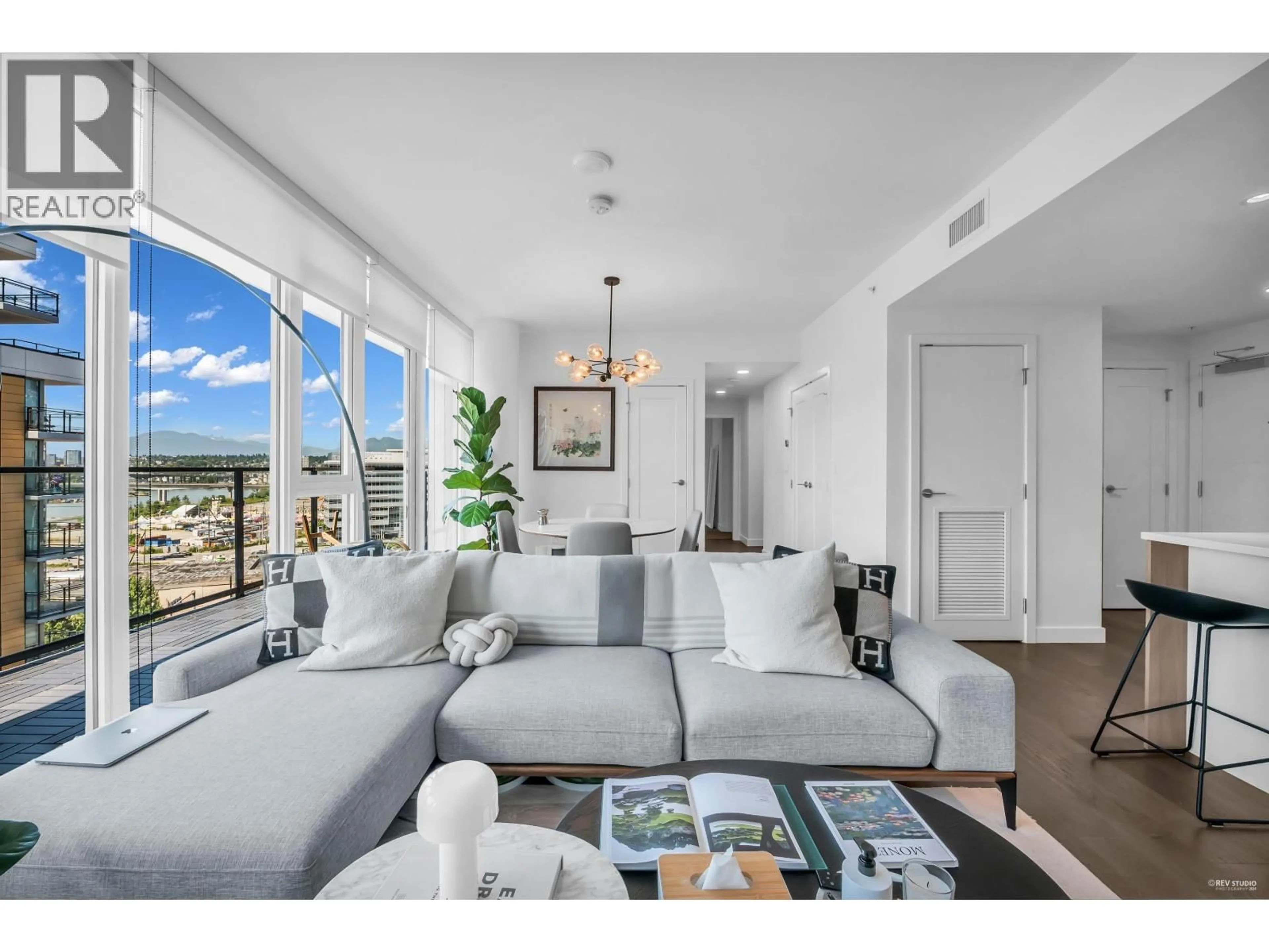 Living room with furniture, unknown for 1301 - 8160 MCMYN WAY, Richmond British Columbia V6X0V2