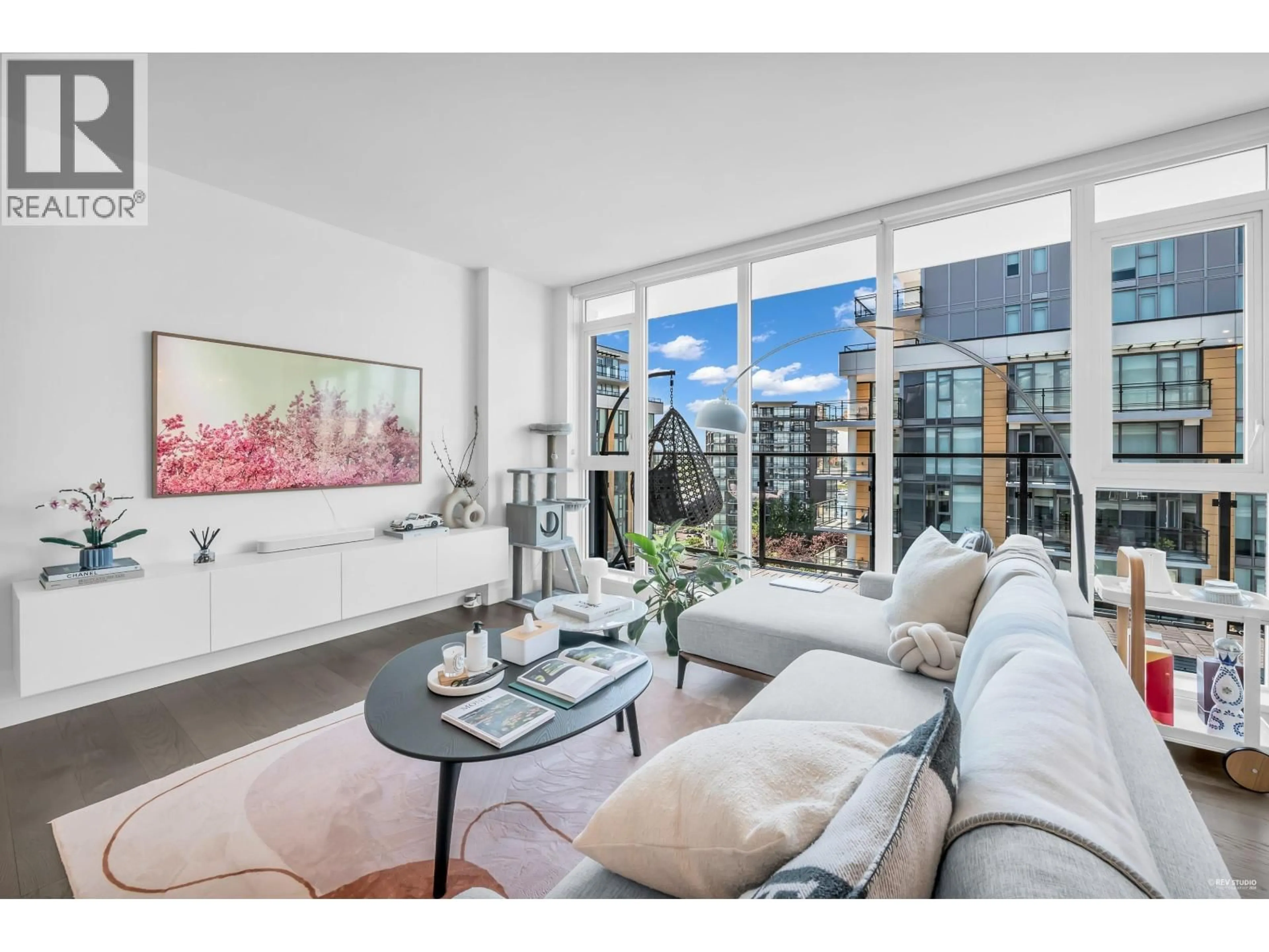 Living room with furniture, unknown for 1301 - 8160 MCMYN WAY, Richmond British Columbia V6X0V2