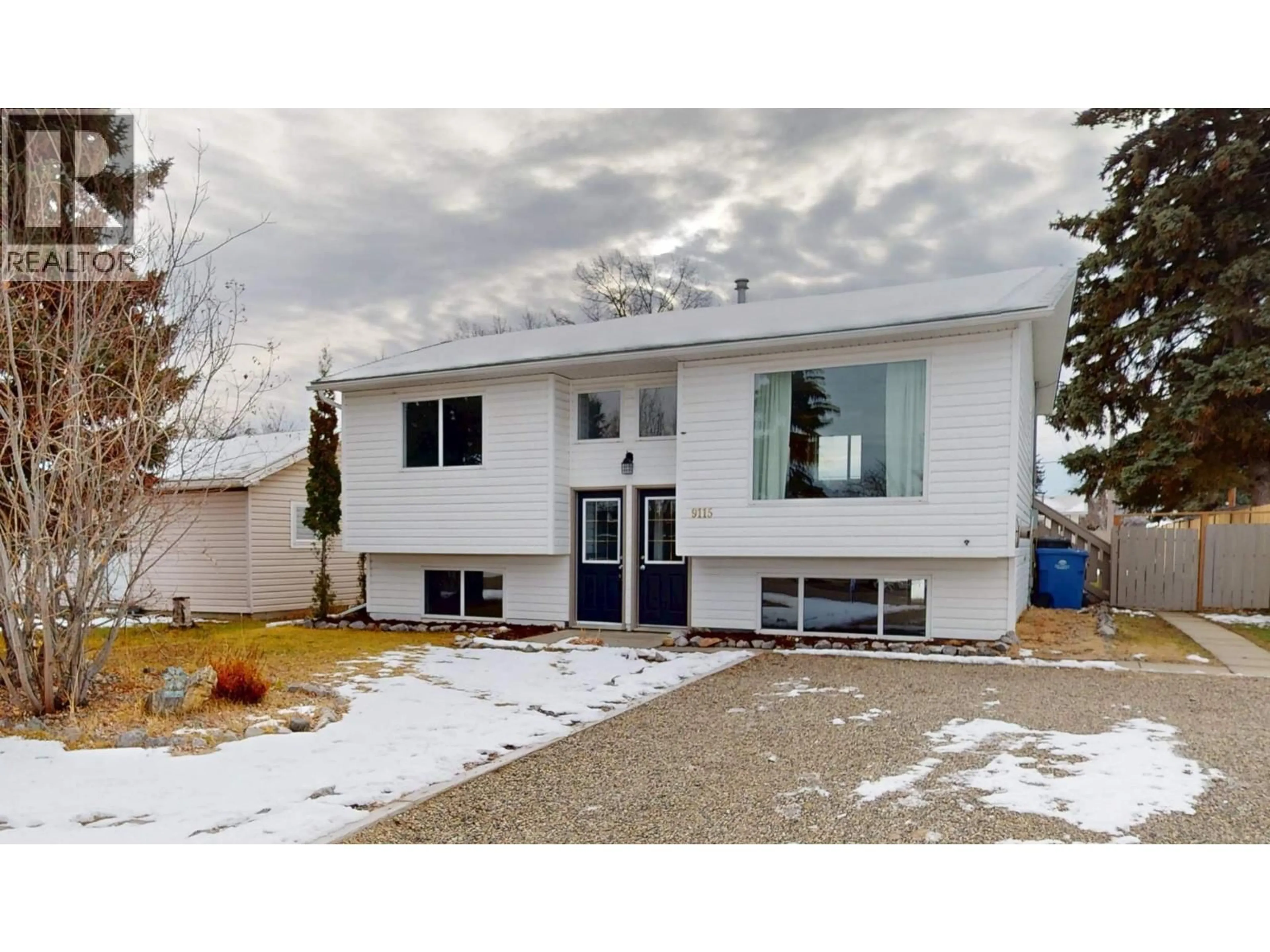 Home with vinyl exterior material, street for 9115 105 AVENUE, Fort St. John British Columbia V1J2L5