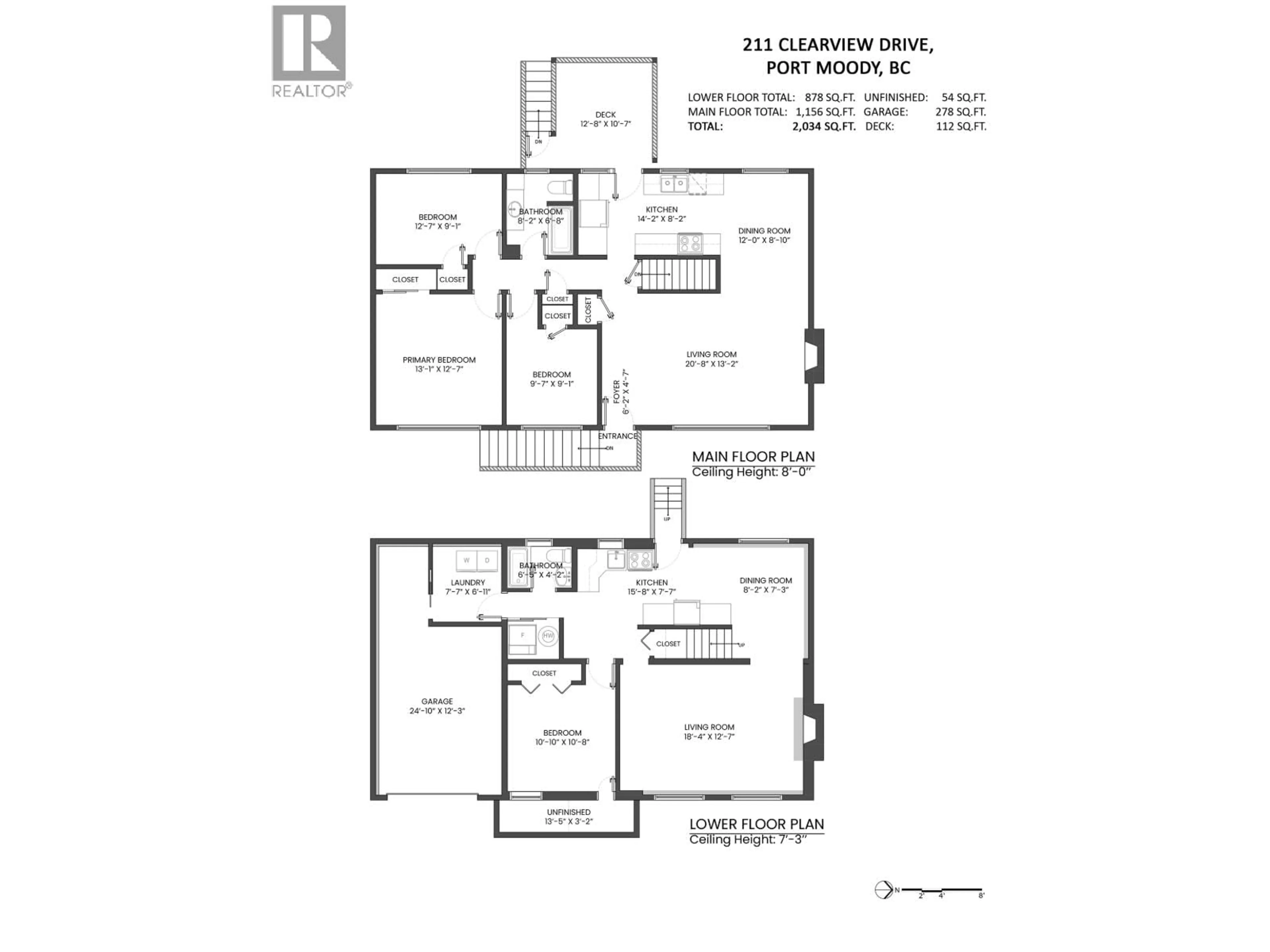 Floor plan for 211 CLEARVIEW DRIVE, Port Moody British Columbia V3H2S7