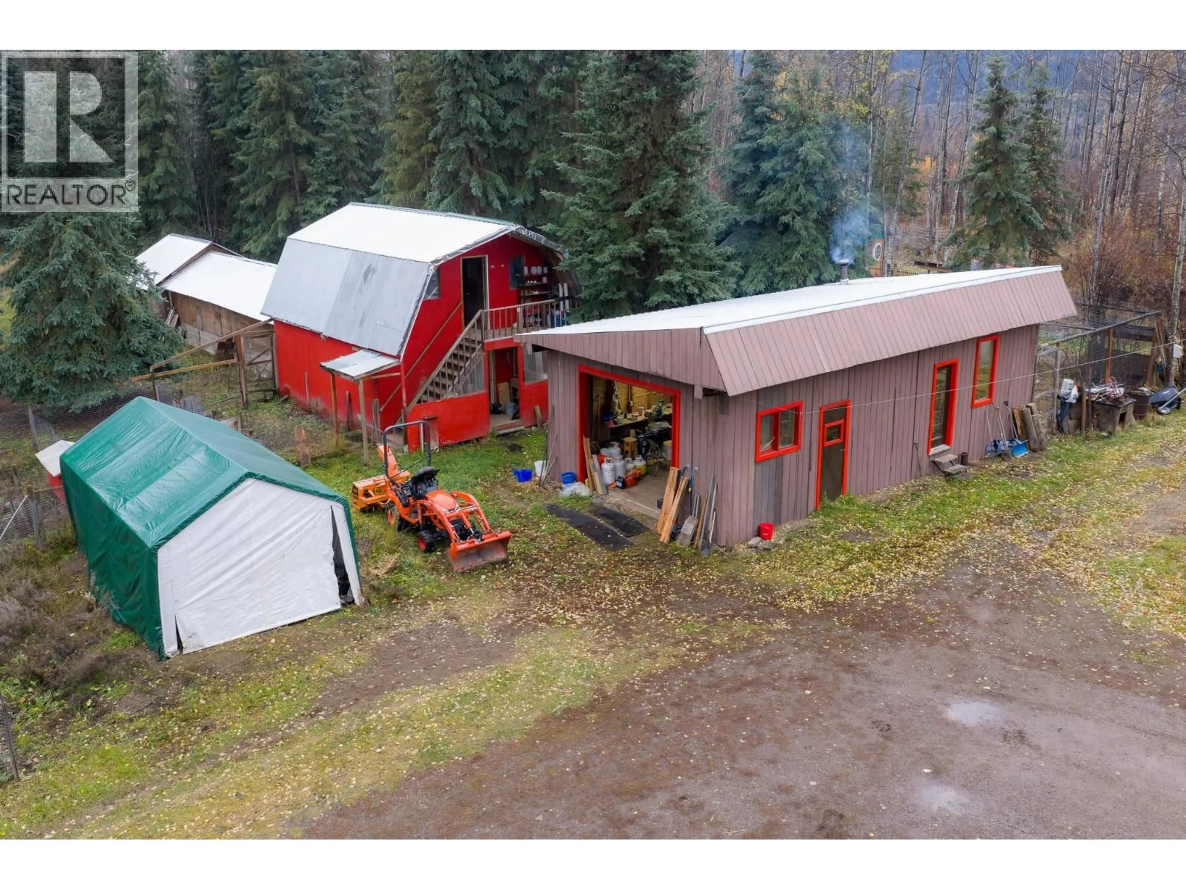 A pic from outside/outdoor area/front of a property/back of a property/a pic from drone, building for 11489 ROY ROAD, Burns Lake British Columbia V0J1E1