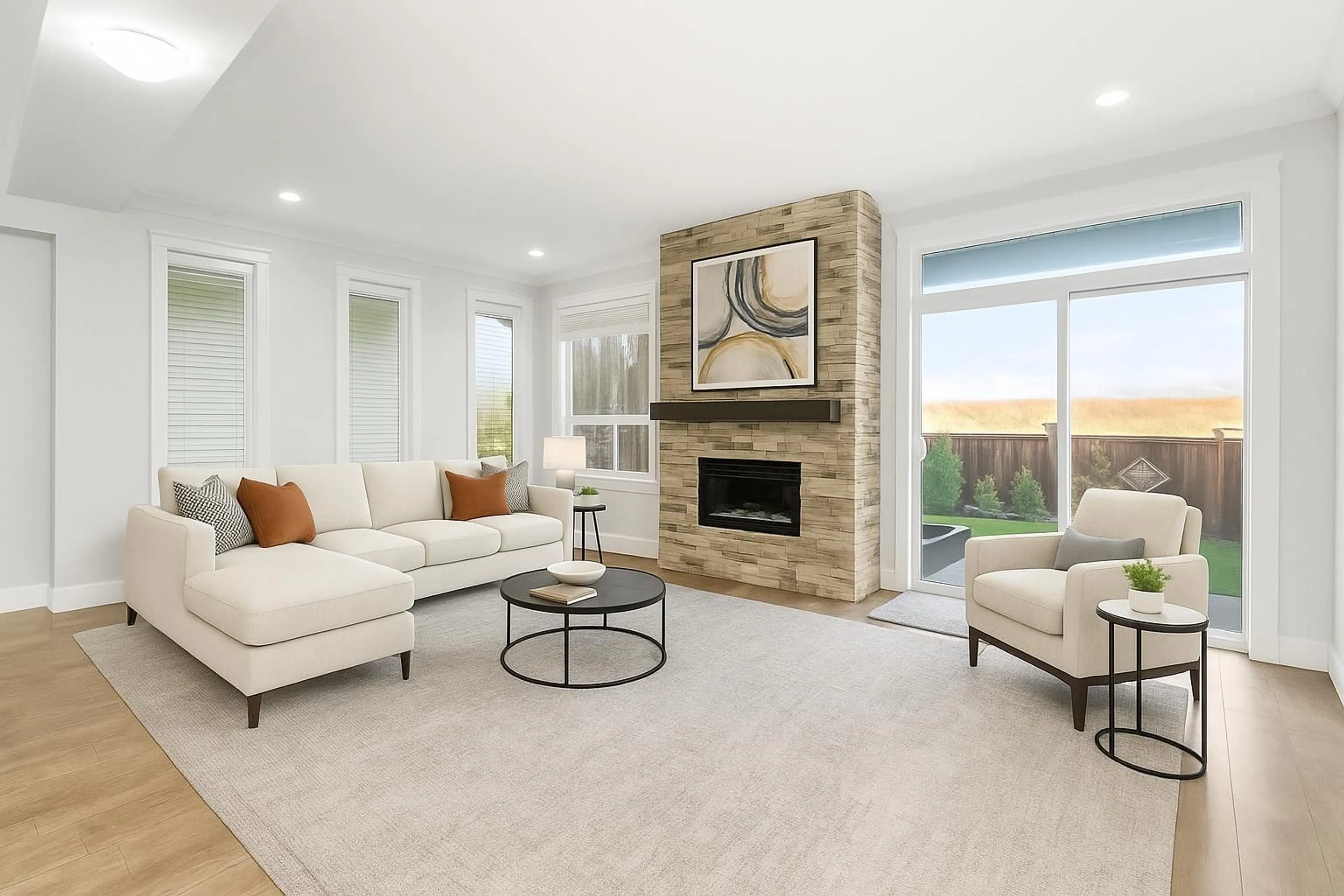 Living room with furniture, ceramic/tile floor for 14 - 6211 CHILLIWACK RIVER ROAD, Chilliwack British Columbia V2R6A7