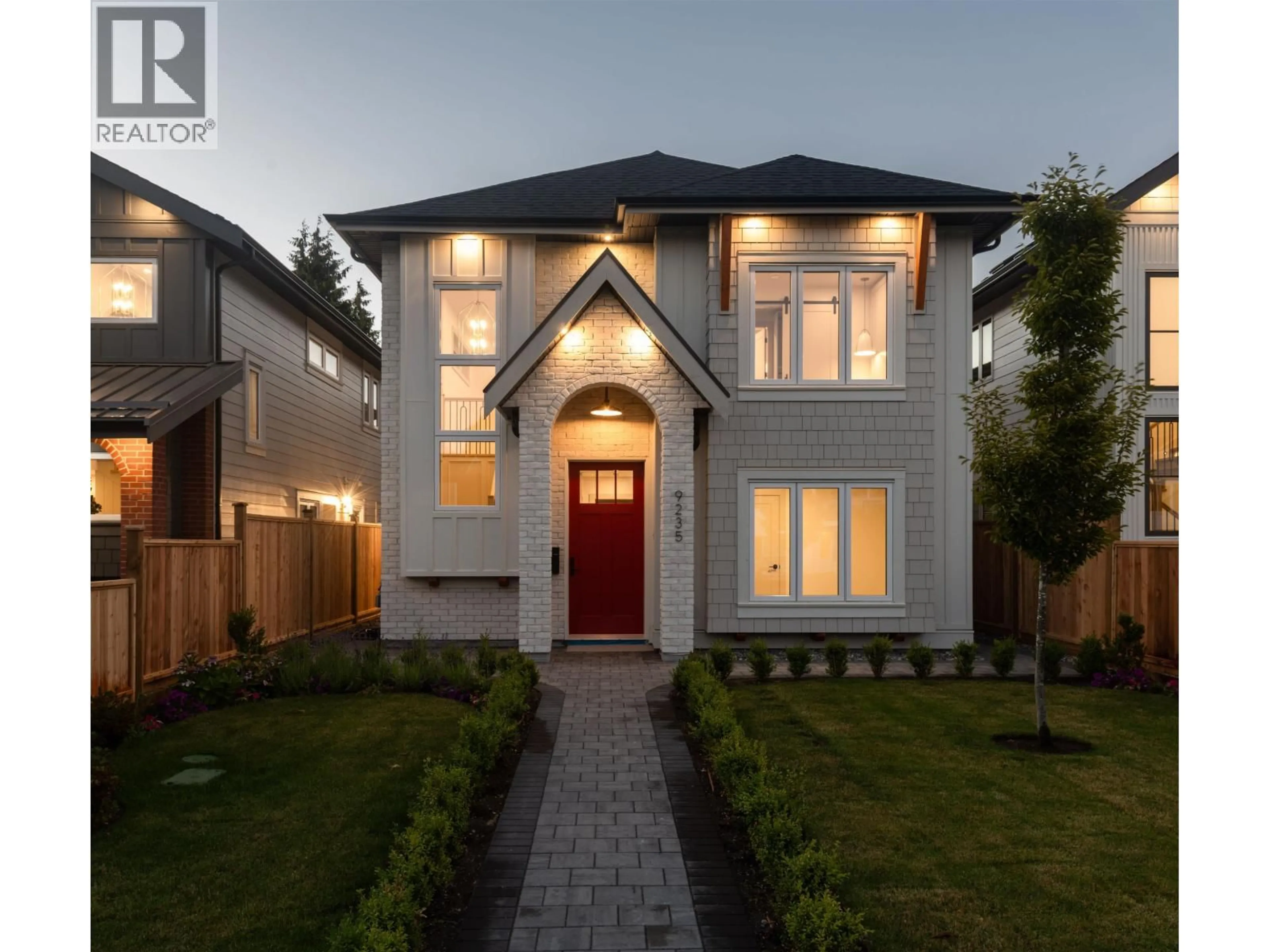 Home with brick exterior material, street for 9235 KILBY STREET, Richmond British Columbia V7X1P2