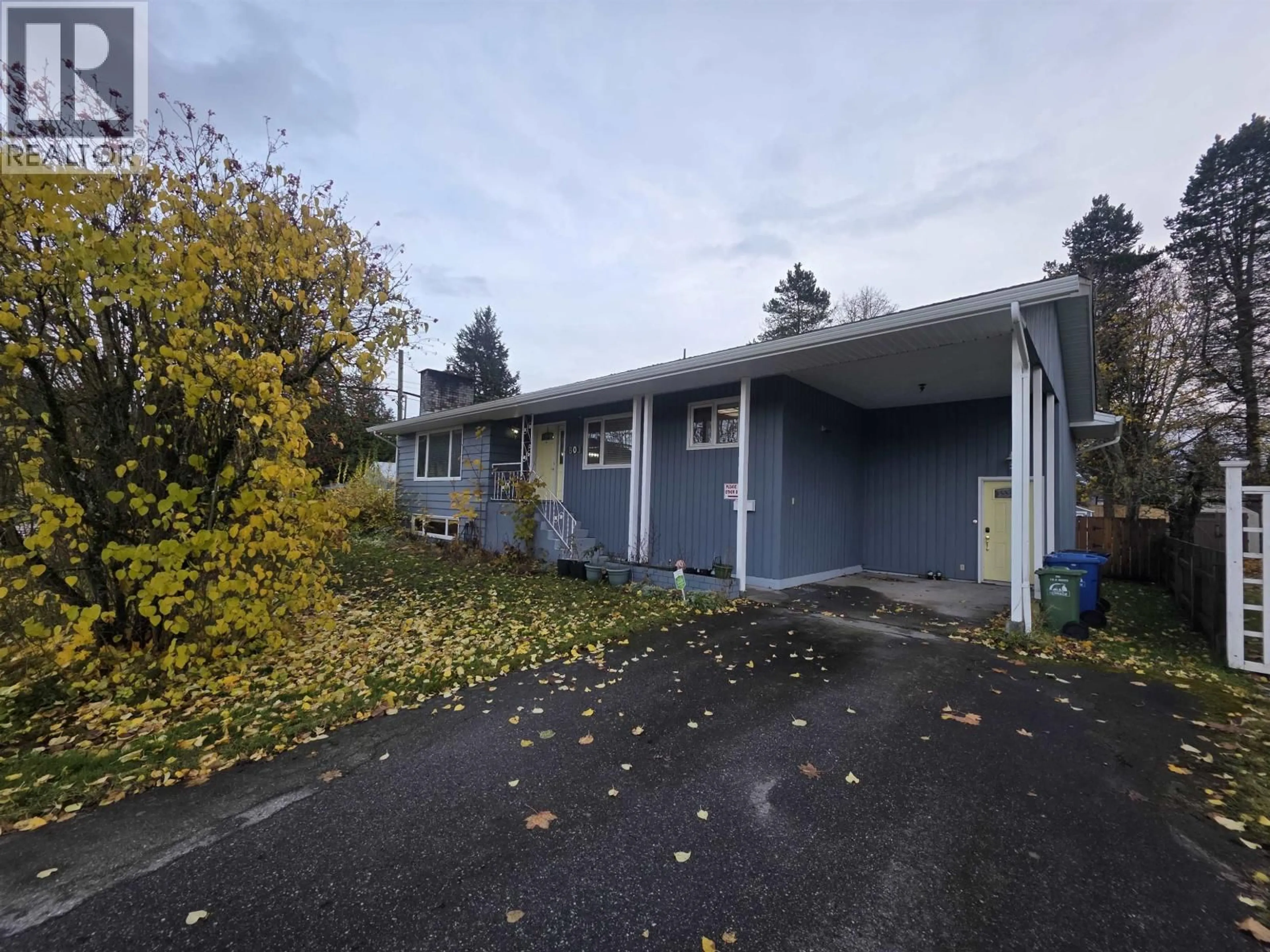 A pic from outside/outdoor area/front of a property/back of a property/a pic from drone, street for 4803 OLSON AVENUE, Terrace British Columbia V8G2A5