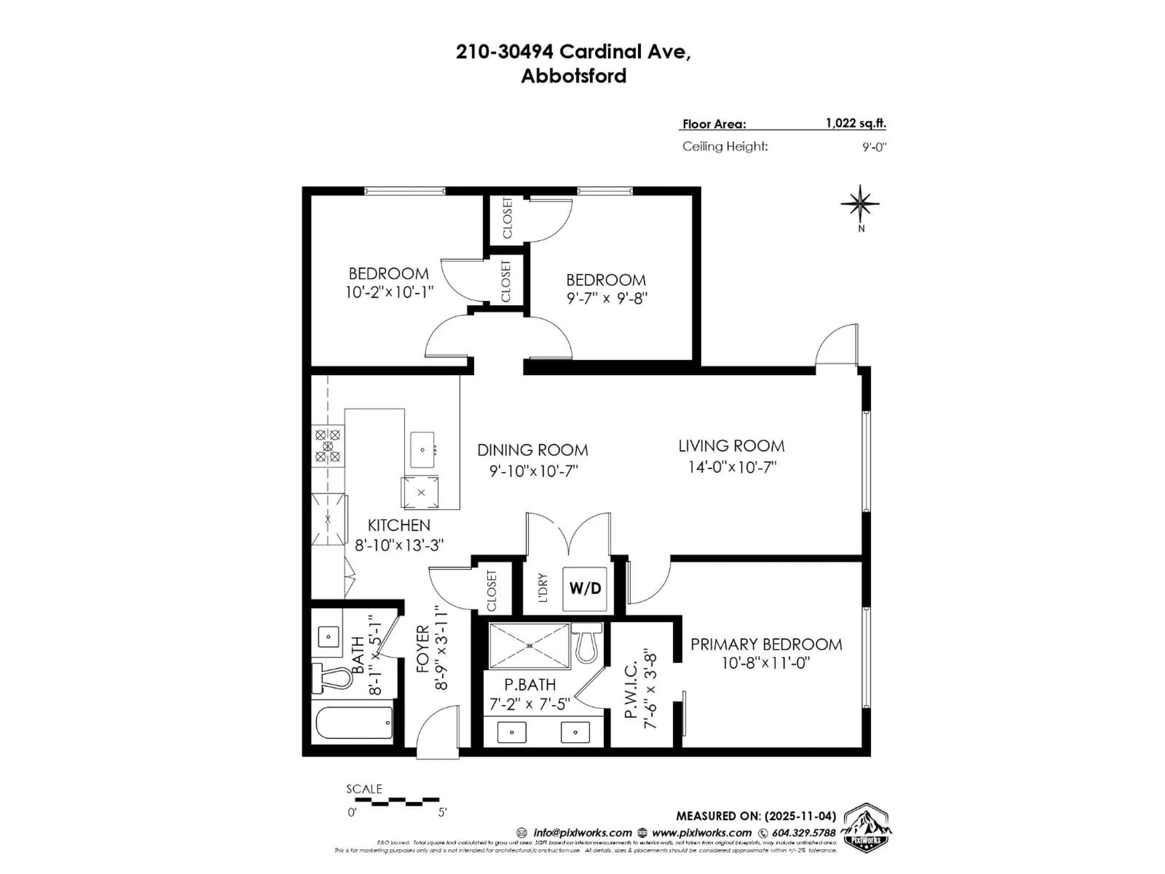 Floor plan for 210 - 30494 CARDINAL, Abbotsford British Columbia V2T6L4