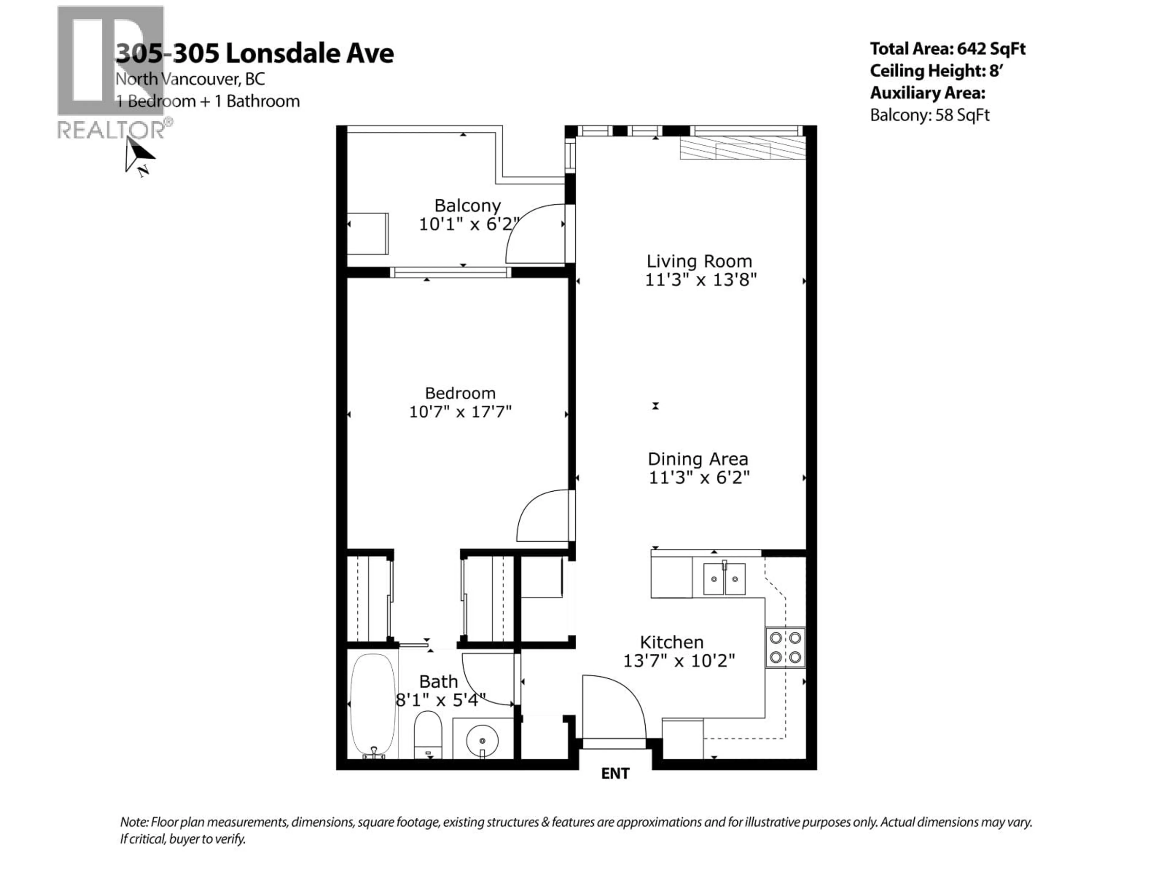 Floor plan for 305 - 305 LONSDALE AVENUE, North Vancouver British Columbia V7M3G3