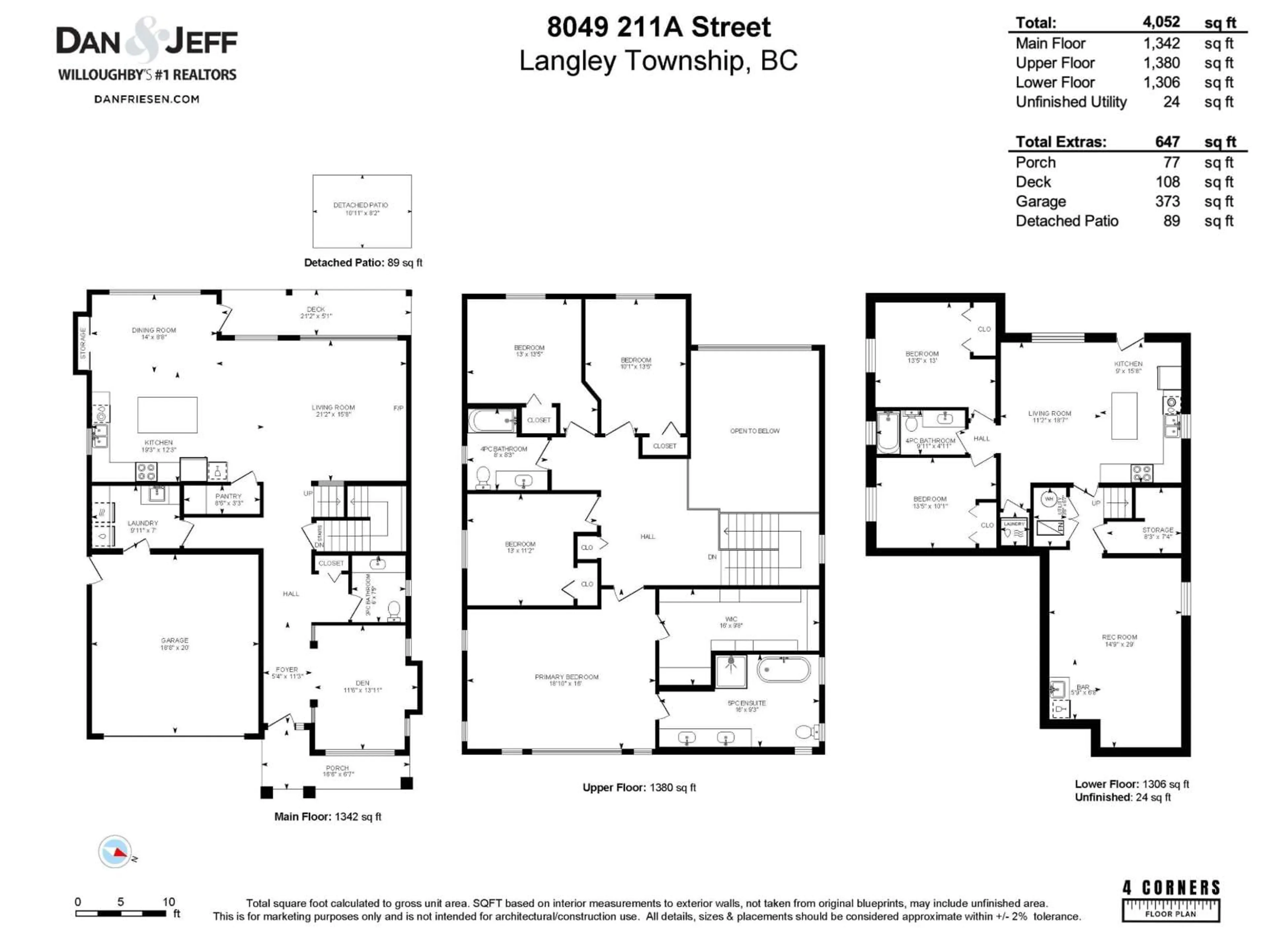 Floor plan for 8049 211A, Langley British Columbia V2Y0J5