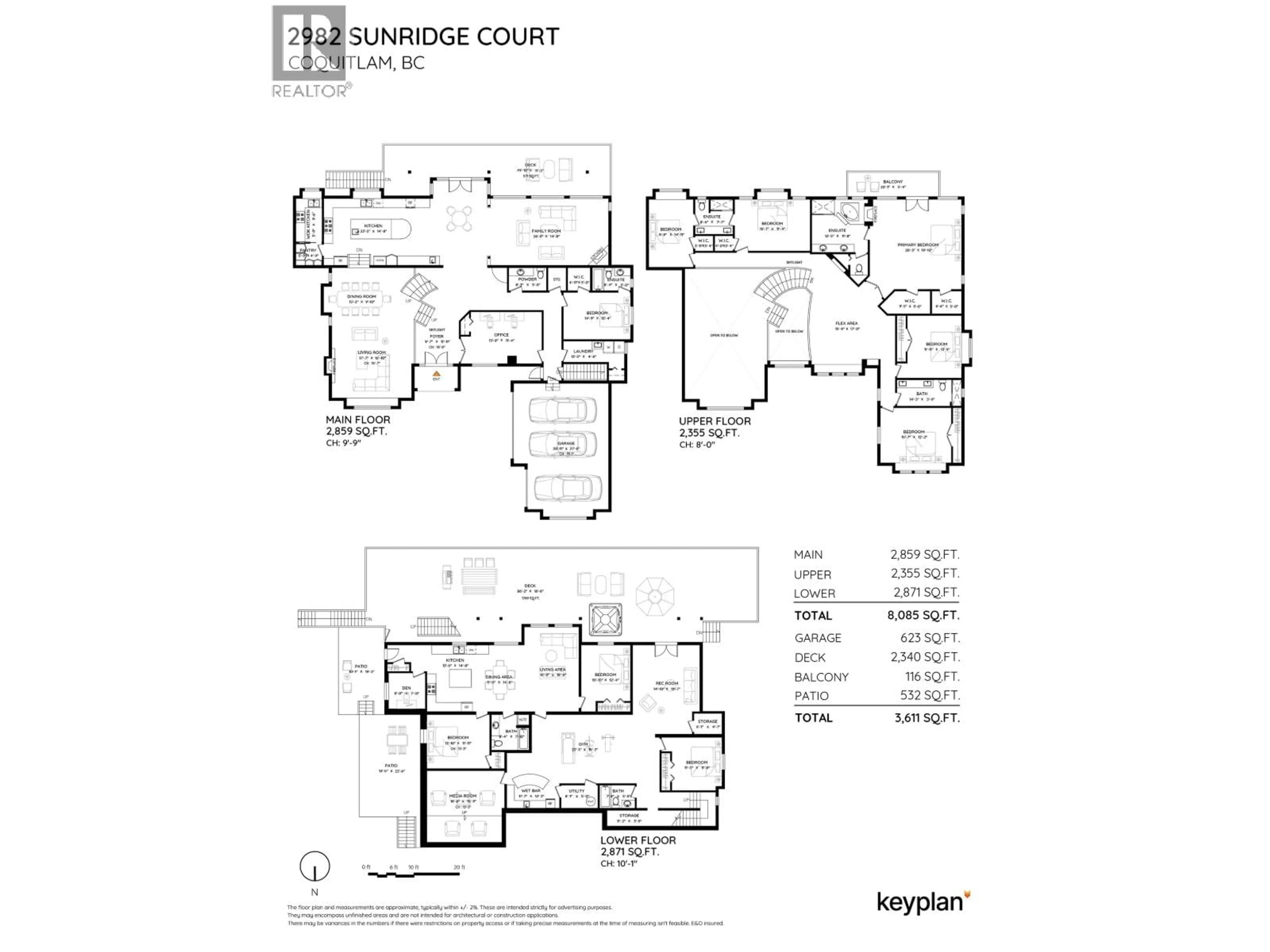 Floor plan for 2982 SUNRIDGE COURT, Coquitlam British Columbia V3E3M5