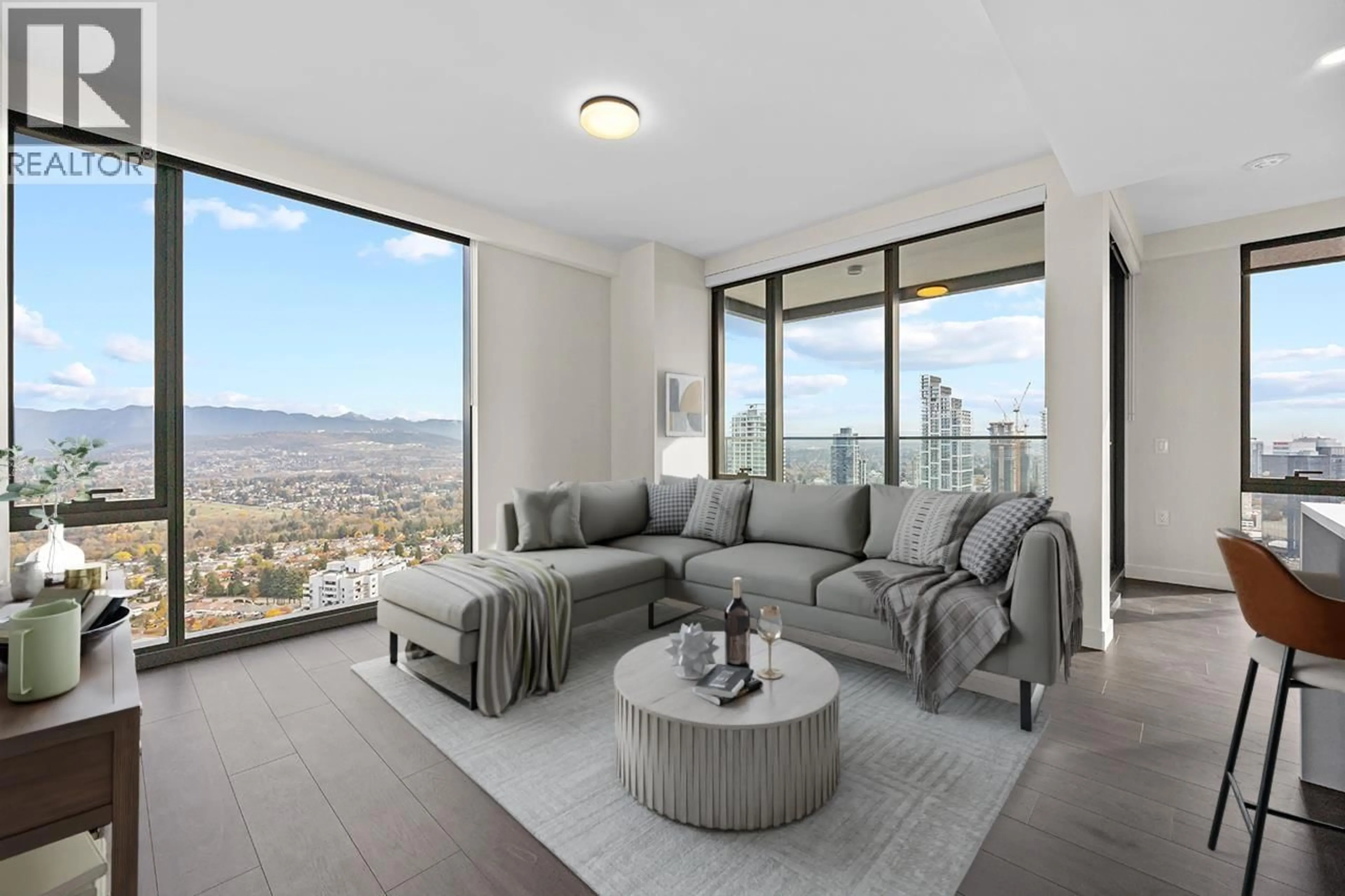 Living room with furniture, unknown for 3808 - 5987 WILSON AVENUE, Burnaby British Columbia V5H0L7